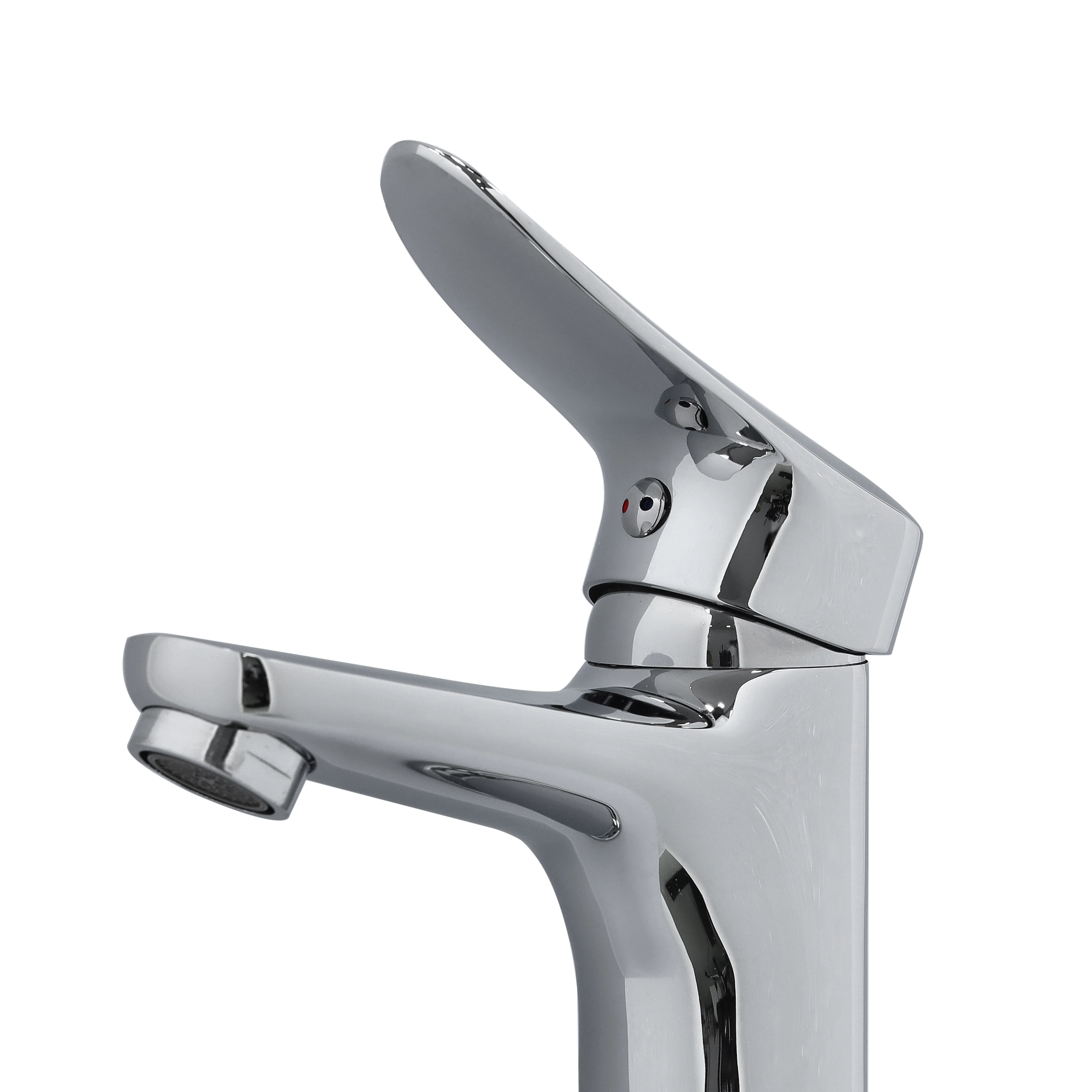 Geepas GSW61093 Single Lever Wash Basin Mixer| features solid brass construction & chrome finish| Durable, ceramic disc cartridge, and smooth water flow control| - Image 3