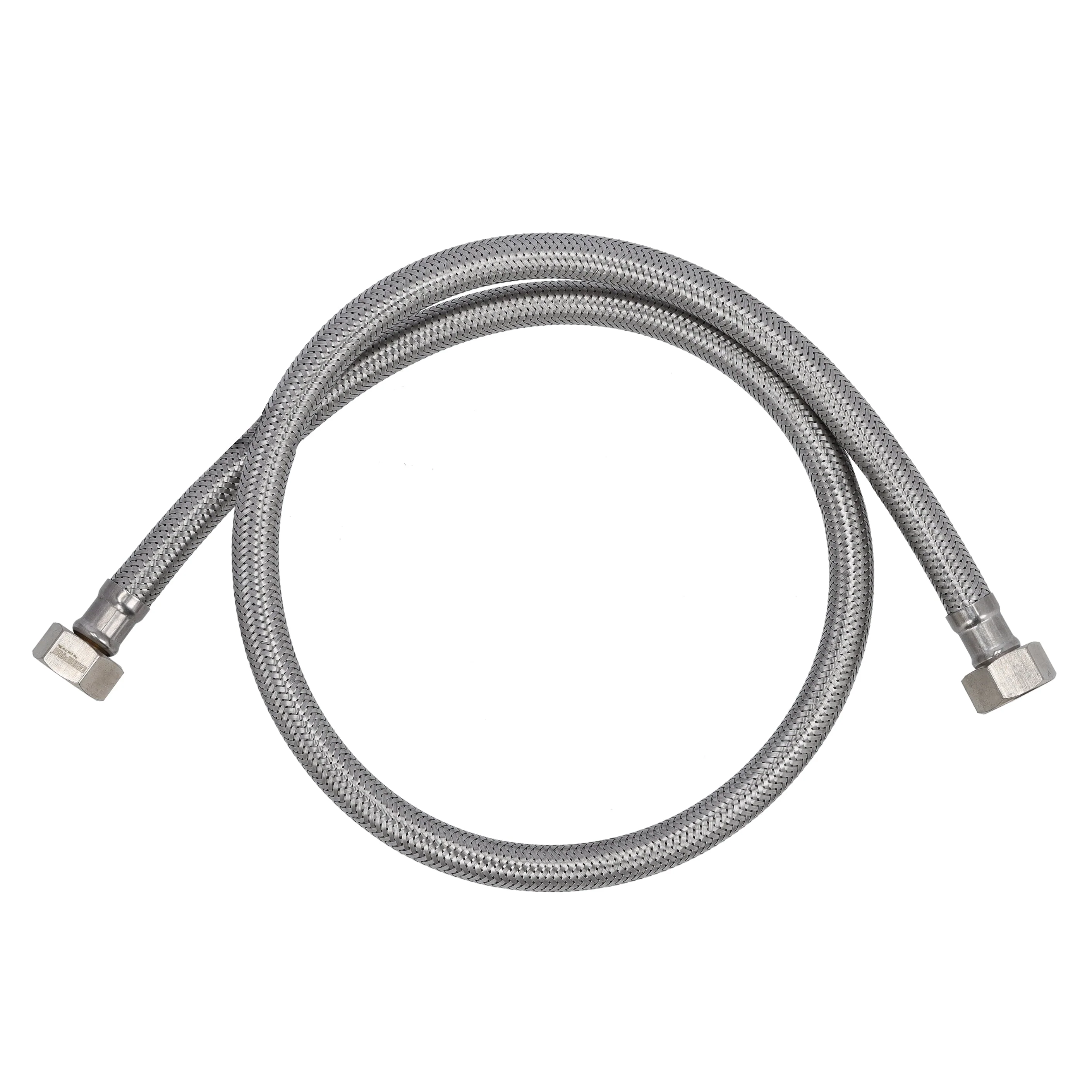 Geepas GSW61112 Flexi Hose 90CM| features durable braided construction and 20 bar pressure tolerance| 70°C resistance for reliable plumbing connections at home|