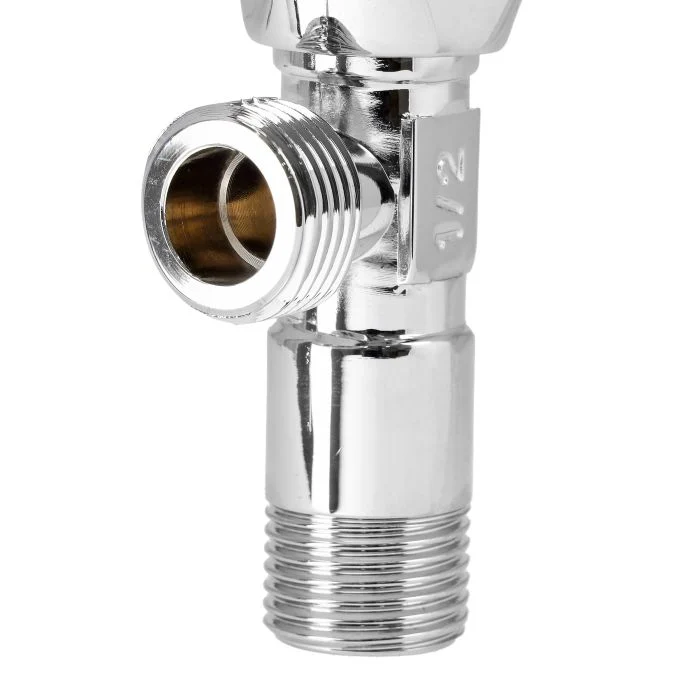 Geepas GSW61113 Angle Valve| chrome plated finish, G1/2 x G1/2 connection & full-turn cartridge| Durable, corrosion-resistant body and smooth water flow control| - Image 3