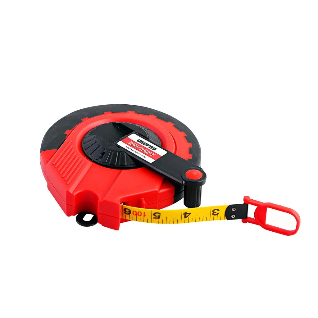 Geepas GT59013 30M Fibre Measuring Tape | durable fiberglass tape with ABS case| Ergonomic Design, metric and inch graduations, plus smooth rewind for accuracy| - Image 3