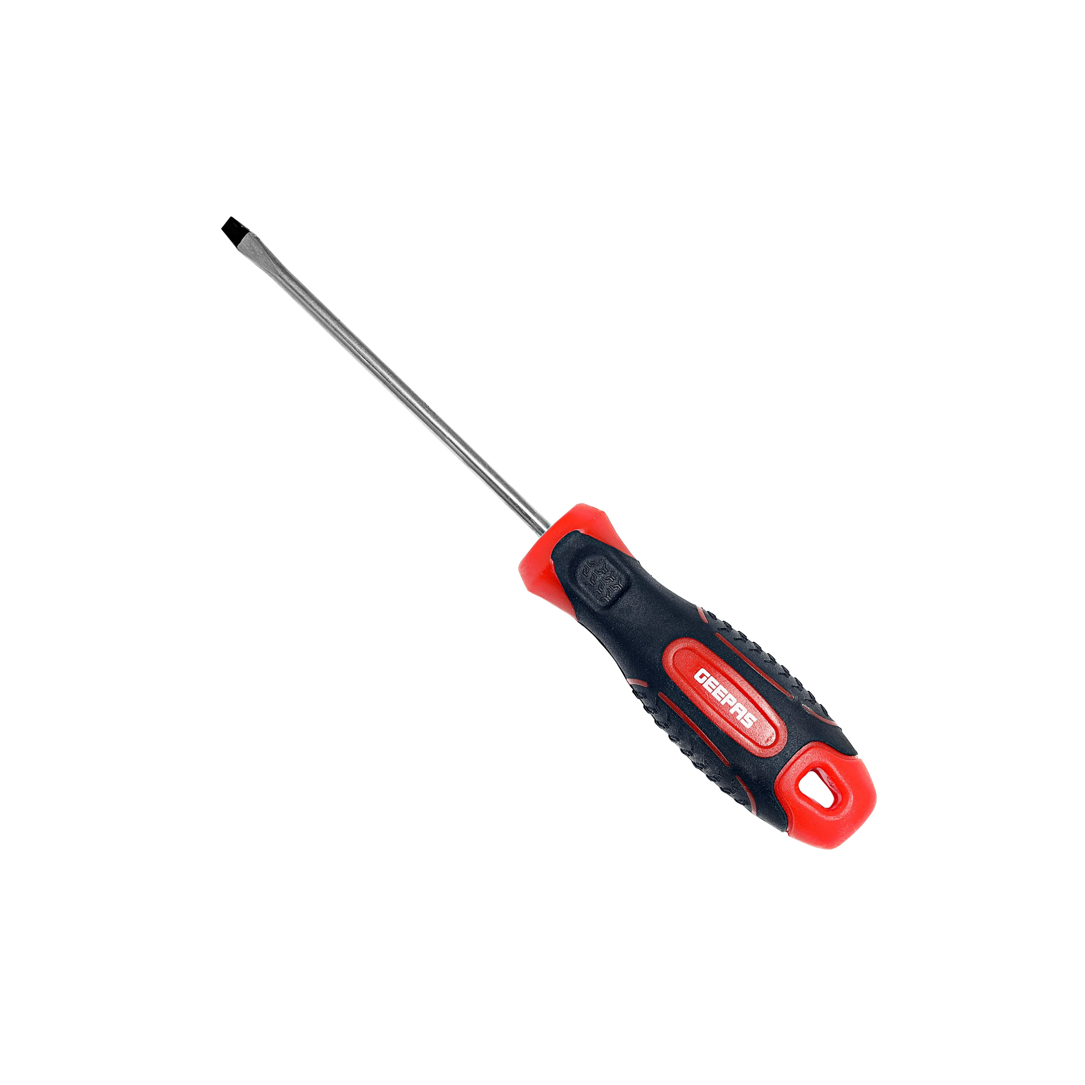 Geepas GT59085 Slotted Screwdriver| CR-V steel blade with magnetic tip for secure screw handling| ergonomic soft-grip handle for comfort, control and precision| - Image 2