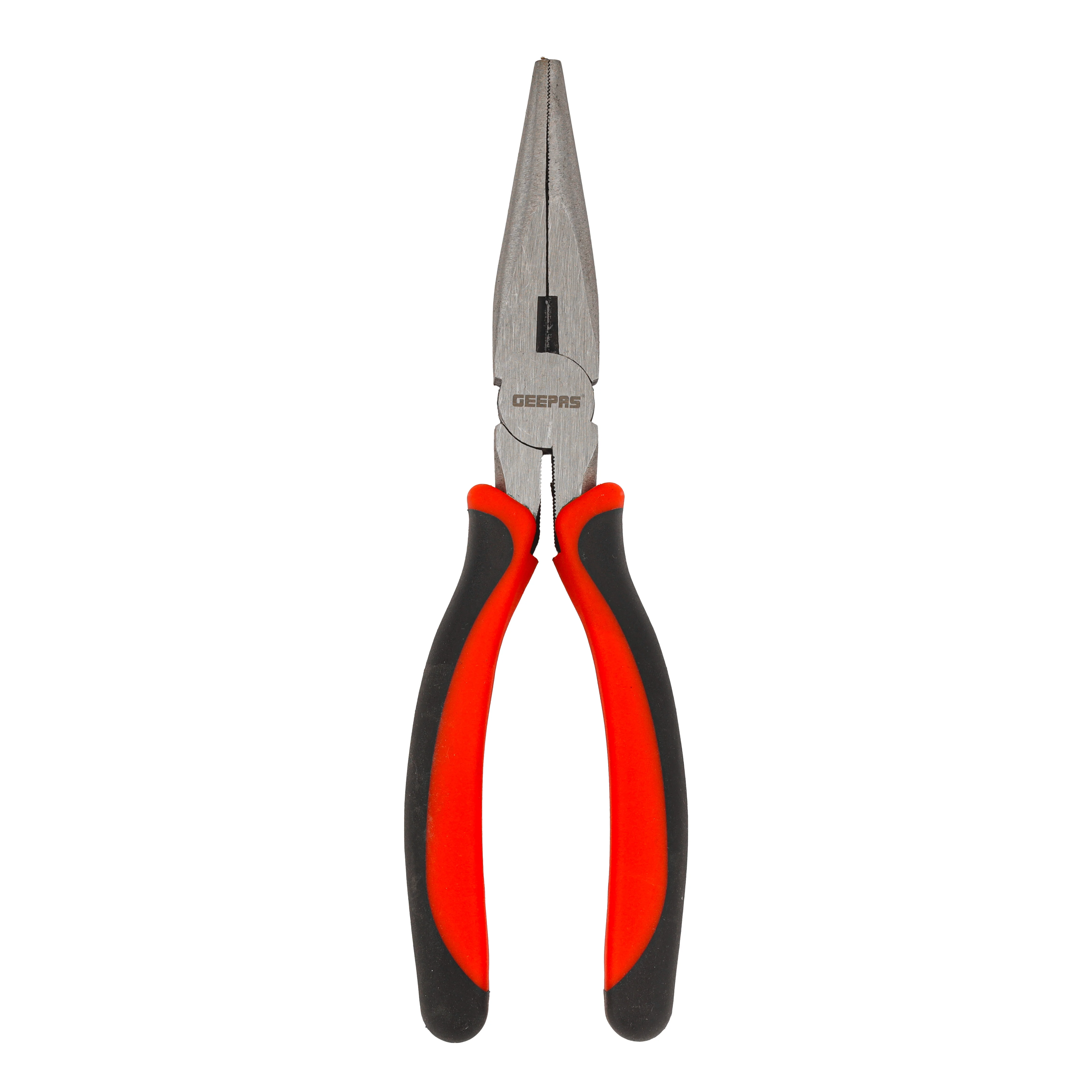 Geepas GT59110 Long Nose Plier 6" and 8"| Precision Carbon Steel Pliers with Soft Grip Handle| Rust-Resistant Construction and Long Reach Jaws for Tight Spaces|