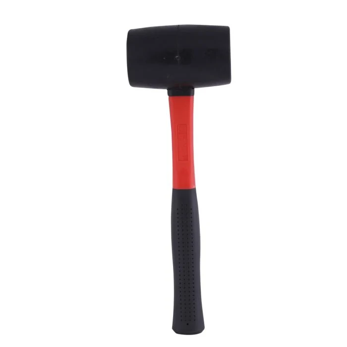 Geepas GT59128 Rubber Mallet 24oz | Durable Build, Fiber Handle and Heavy-Duty Rubber Head for Construction, Flooring, Assembly, Installation and Workshop Use |