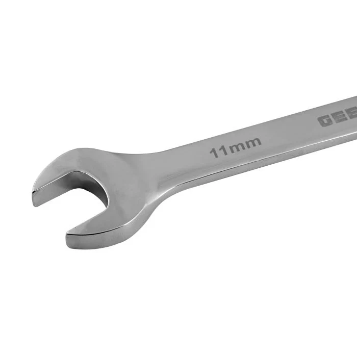 Geepas GT59156 11mm Combination Spanner| CRV Open & Box End Wrench with Mirror Finish| Automotive, Bicycle, Maintenance use applications and workshop tasks tool| - Image 2