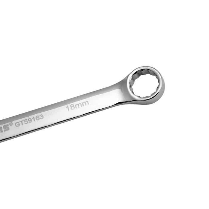 Geepas GT59163 18mm Combination Spanner | CRV Mirror Finish Open and Box End Wrench| Durable Build, chrome vanadium steel ideal for automotive and workshop use| - Image 3