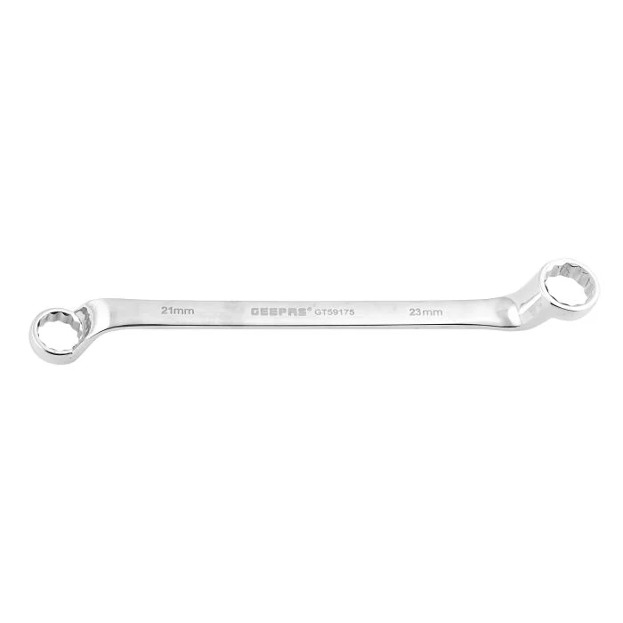 Geepas GT59175 Double Ring Spanner| 21mm x 23mm – Premium CR-V Steel 12-Point Ring Wrench| Mirror Polish Finish for Mechanics, Plumbers, Carpenters and DIY Use| - Image 2