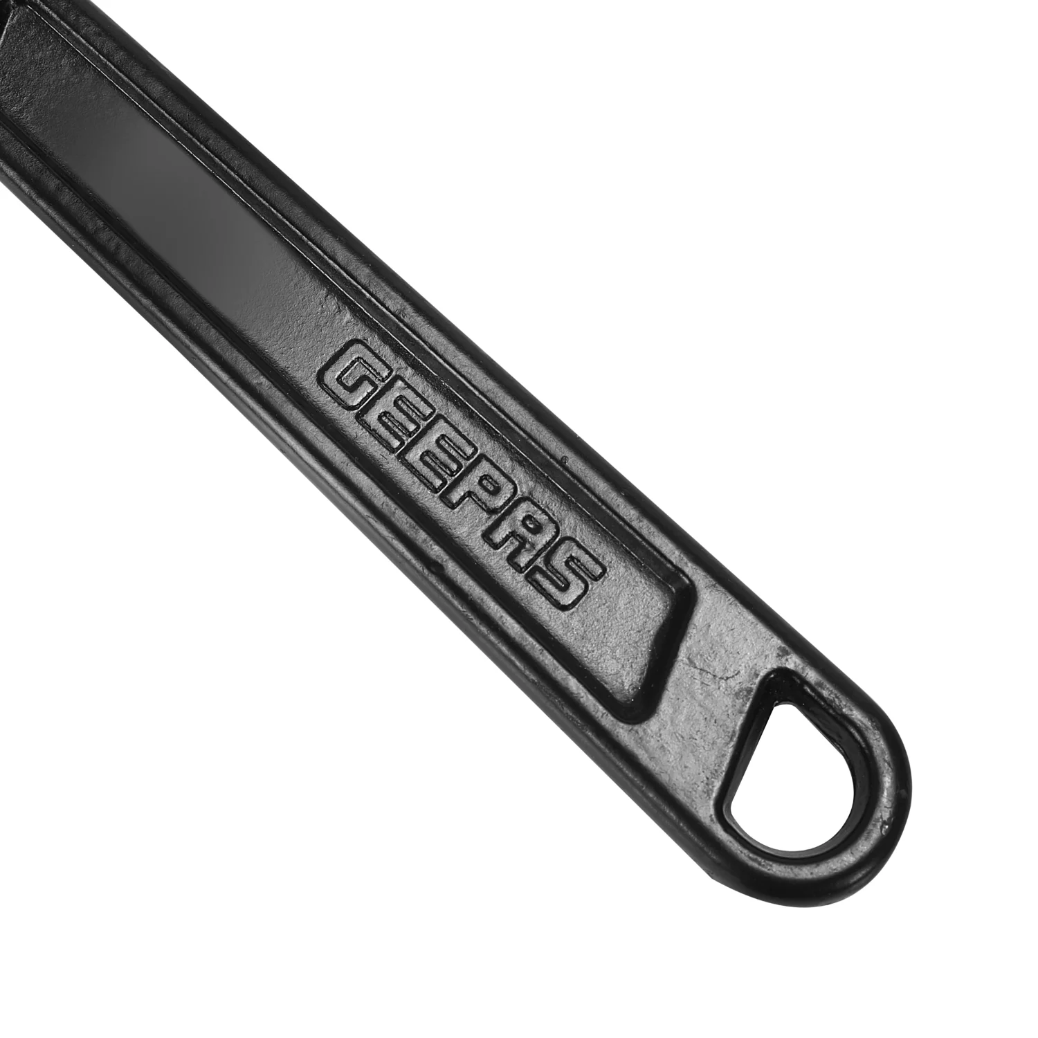 Geepas GT59224 10" Adjustable Wrench| made from high carbon steel with black phosphated finish| precision jaw adjustment and Durable, ergonomic soft grip handle| - Image 4