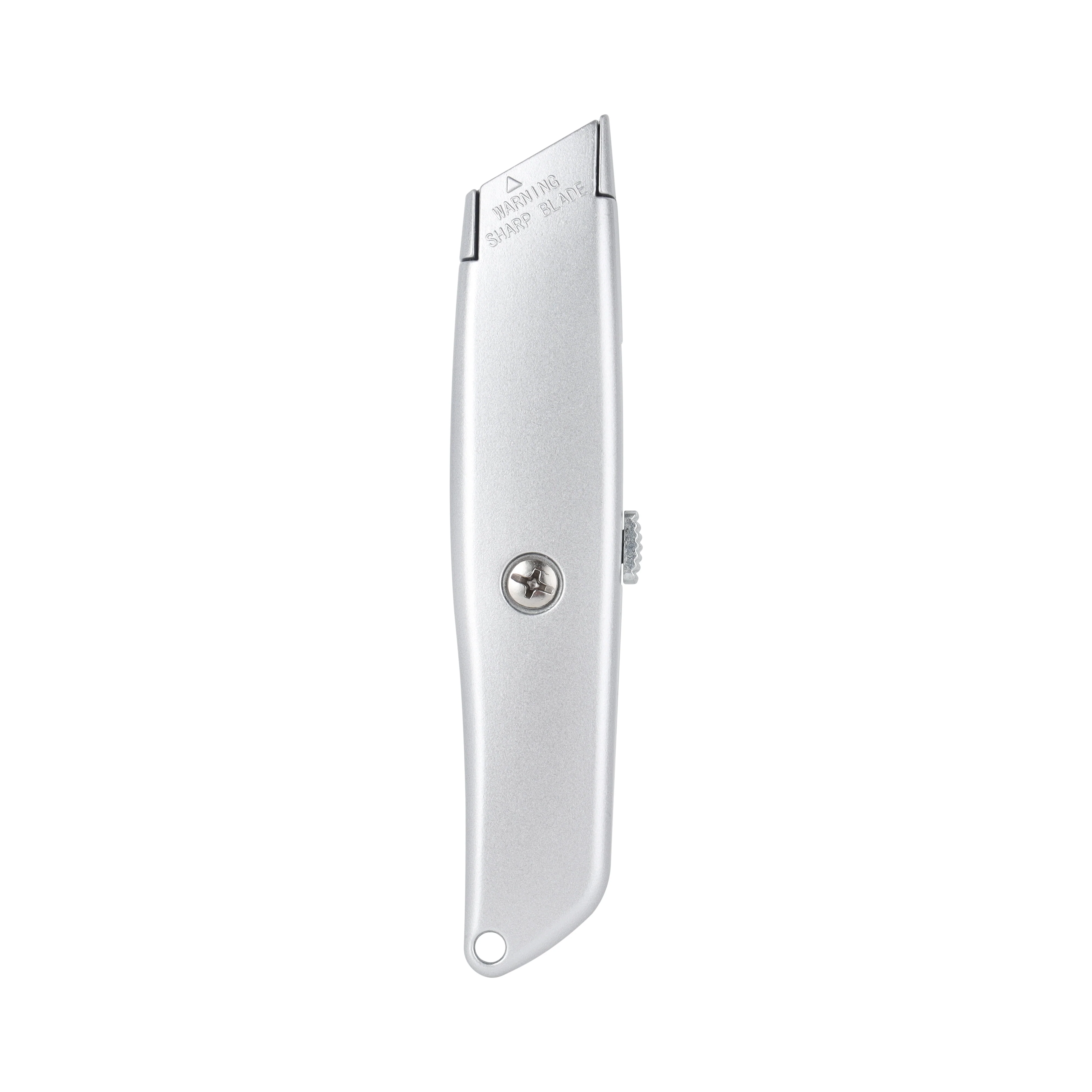 Geepas GT59233 19mm Utility Knife | features a heavy-duty snap blade & durable metal body| Compact, retractable design, secure lock and precise cutting control|