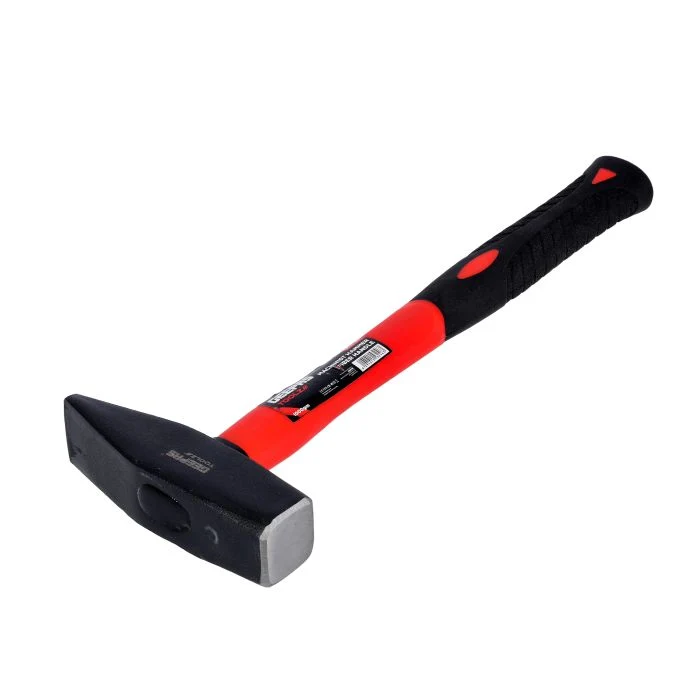 Geepas GT59249 Fiber Handle Machinist Hammer 1000g| a hardened steel head and fiberglass core handle| anti-slip rubber grip for powerful, precise strikes daily| - Image 4