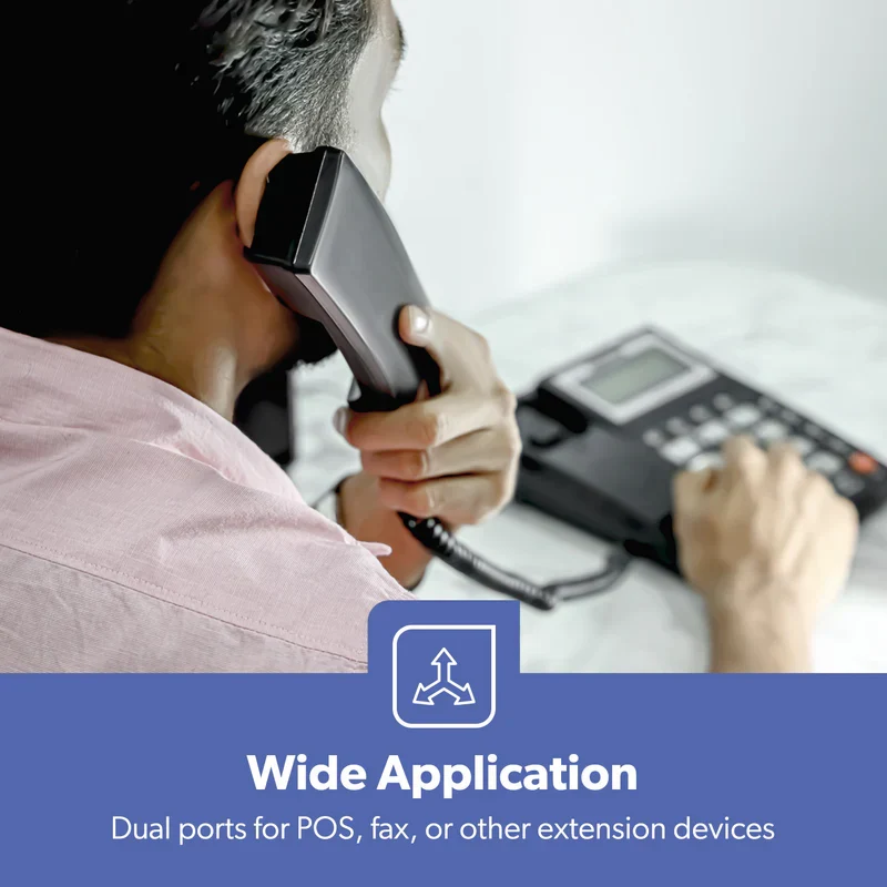 Geepas GTP7185 Executive Telephone | Caller ID with FSK/DTMF Dual System and 16-Digit LCD Display| 50 Incoming & 15 Outgoing Calls, 16 Ringtones and Hands-Free| - Image 3