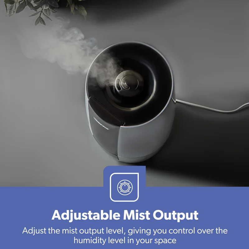 Geepas GUH63072UK Ultrasonic Humidifier | 2.6L Water Tank | Touch Control Panel | Cool Mist Operation | 2-Speed Output | 360° Rotatable Nozzle for Home & Office - Image 7
