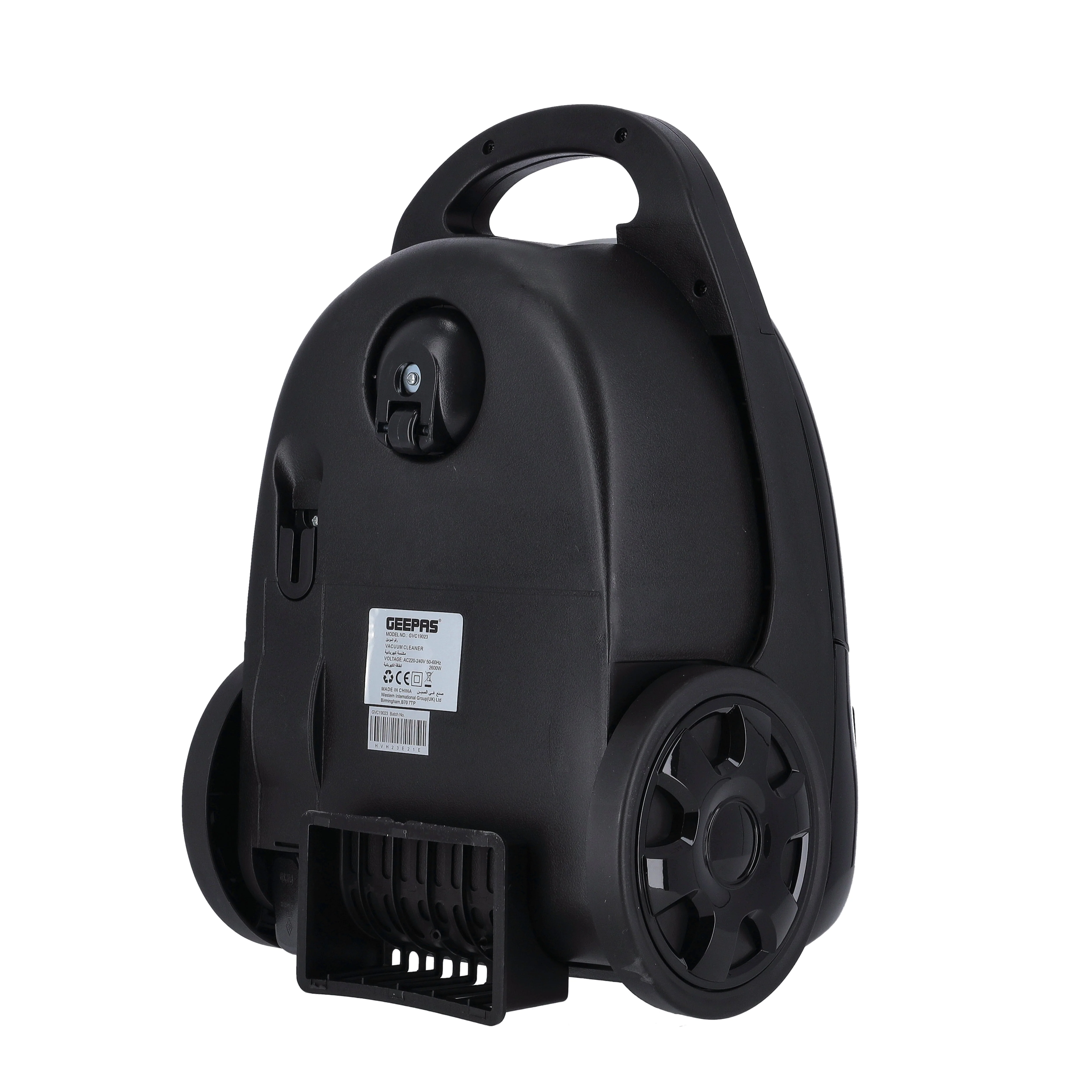 Geepas GVC19023 Vacuum Cleaner| 2600W Powerful Motor, 3L Dust Bag & 5-Stage Filtration| Durable Construction, Speed Control, Telescopic Tube & Low Noise Design| - Image 5