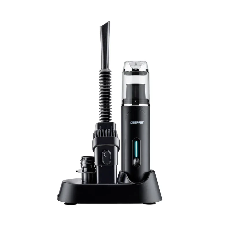 Geepas GVC19061UK Handheld Car Vacuum Cleaner | HEPA Filter | 4-in-1 Cleaning Modes | Wireless Portable Design | Optimised Runtime & Multifunction Attachments