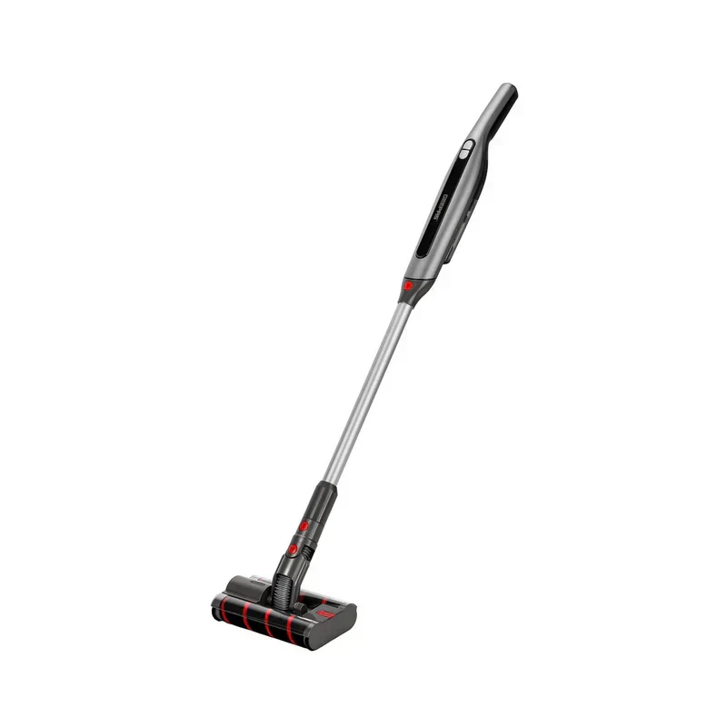 Geepas GVC19062UK Cordless 2-in-1 Stick & Handheld Vacuum Cleaner |HEPA Filter |Double Roller Brush | LED Display |Powerful Brushless Motor| Cordless & Lightweight Design