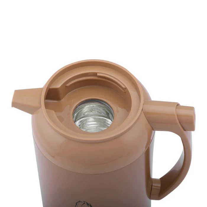 Geepas GVF27011 1L Hot & Cold Vacuum Flask| double-wall glass inner pot keeps drinks hot or cold up to 24 hours| Features press-to-pour stopper & elegant design| - Image 5