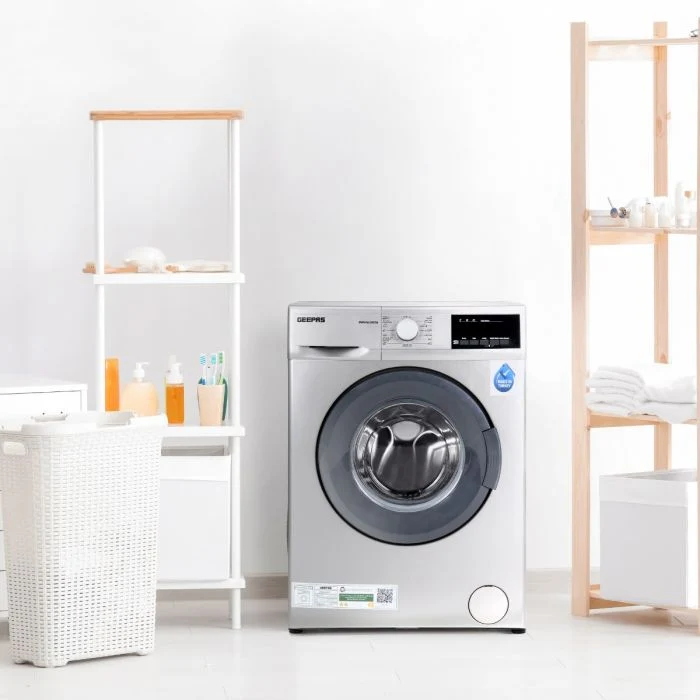 Geepas GWMF6109STN 6KG Front Load Washing Machine| 15 wash programs, 1000 RPM spin speed & Eco-Logic system| child lock & LED display for efficient laundry care| - Image 2