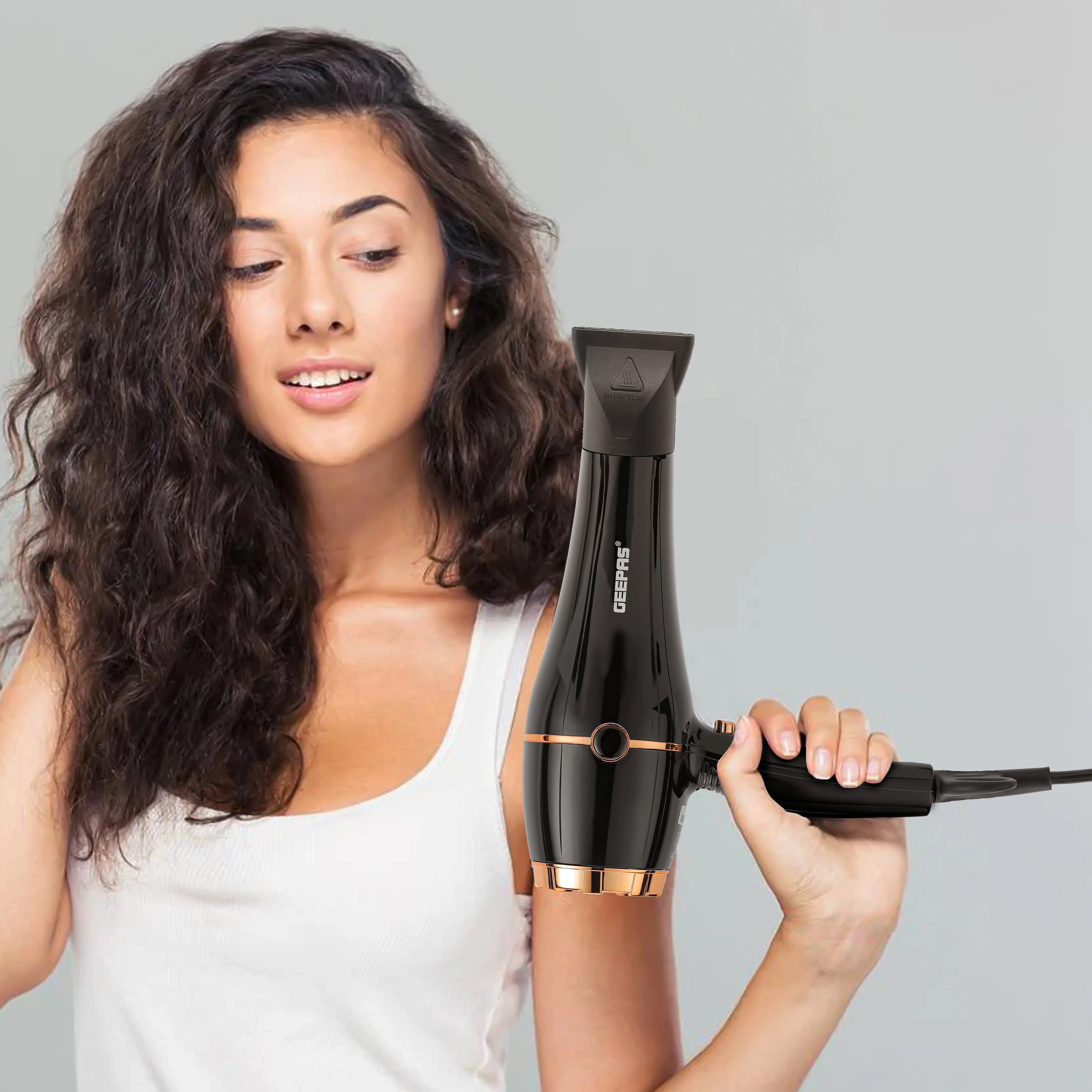 Geepas 2200W Hair Dryer GHD86069 | 2 Speed & 3 Heat Settings, Cool Shot Function, Long Life AC Motor, Includes Nozzle & Diffuser, Salon & Home Styling, 2Year Warranty - Image 8