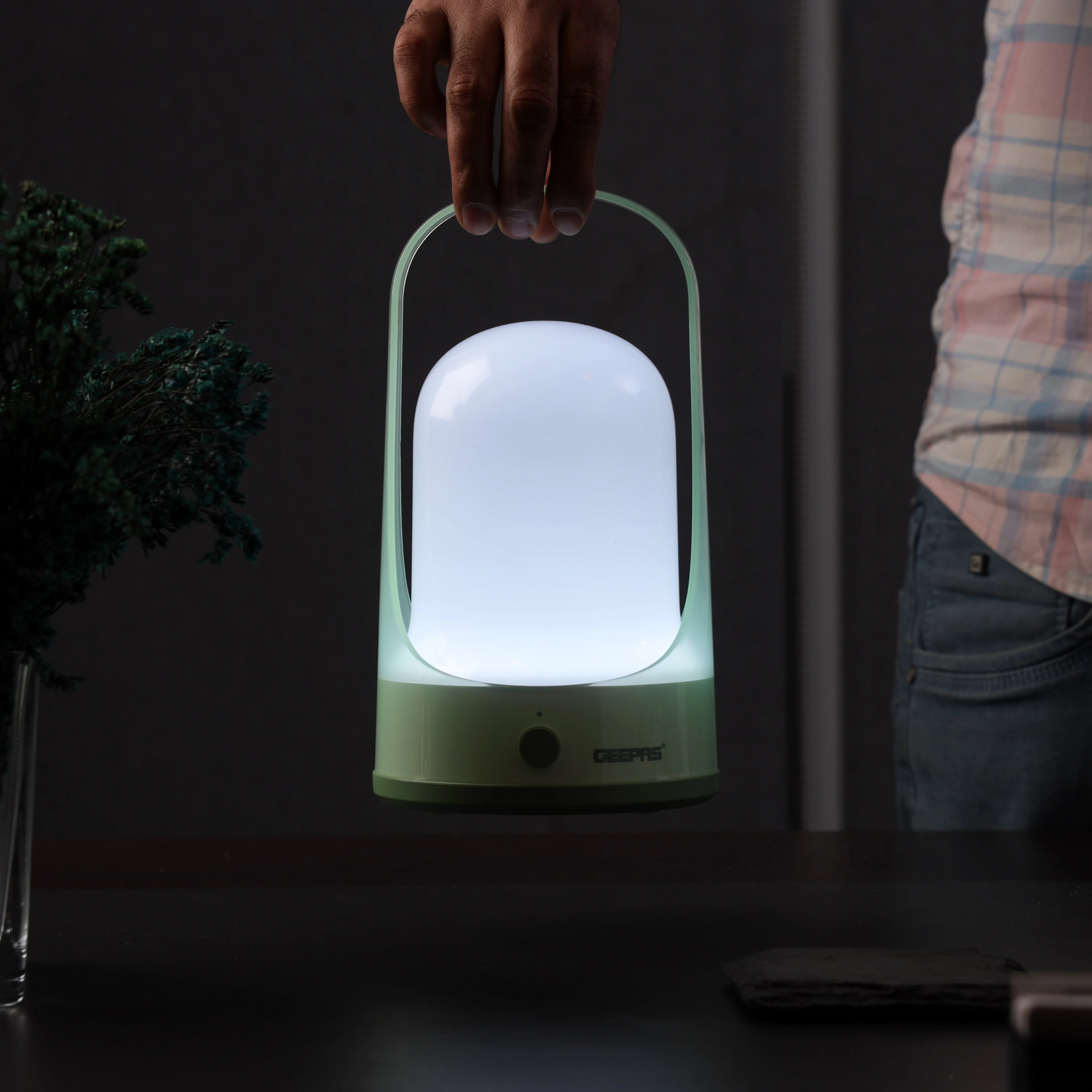 Geepas Rechargeable Emergency Lantern GE51068 | 60 SMD LEDs, 10H Backup, 360° Light, Portable & Lightweight with Handle | Perfect for Indoor & Outdoor, 2 Years Warranty - Image 3