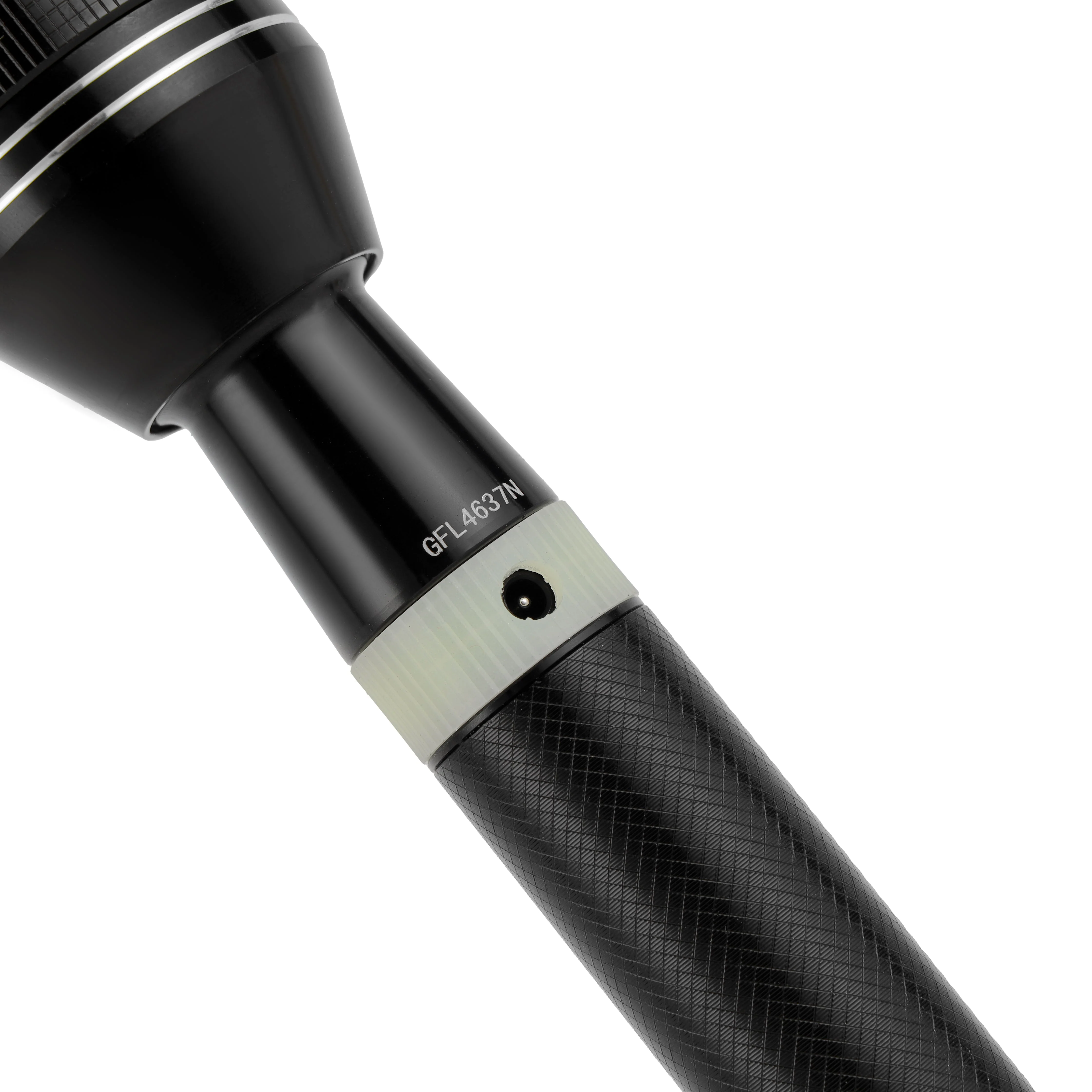 Geepas Rechargeable LED Flashlight GFL4637 | Pack of 2, 7W LED, 3H Continuous Use, Aircraft Aluminum Body, Lithium Battery, Night Glow Ring, Water & Shock Resistant - Image 6