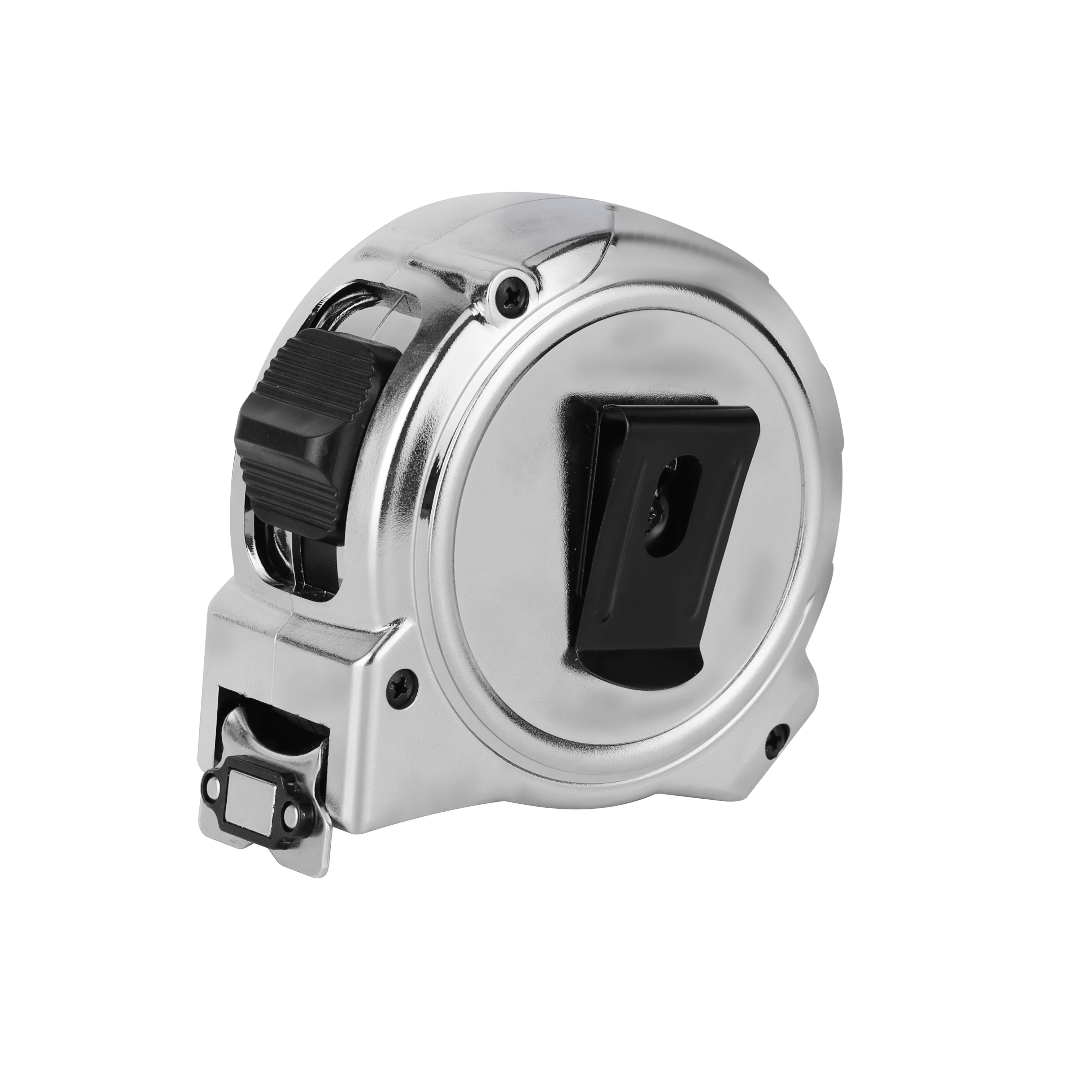Geepas Measuring Tape- GT59315| 10 M X 25 MM, High Impact Chrome Body and Super Magnetic Hook| Double Sided High Visibility, With Metric and Inch Gradation| Silver - Image 3