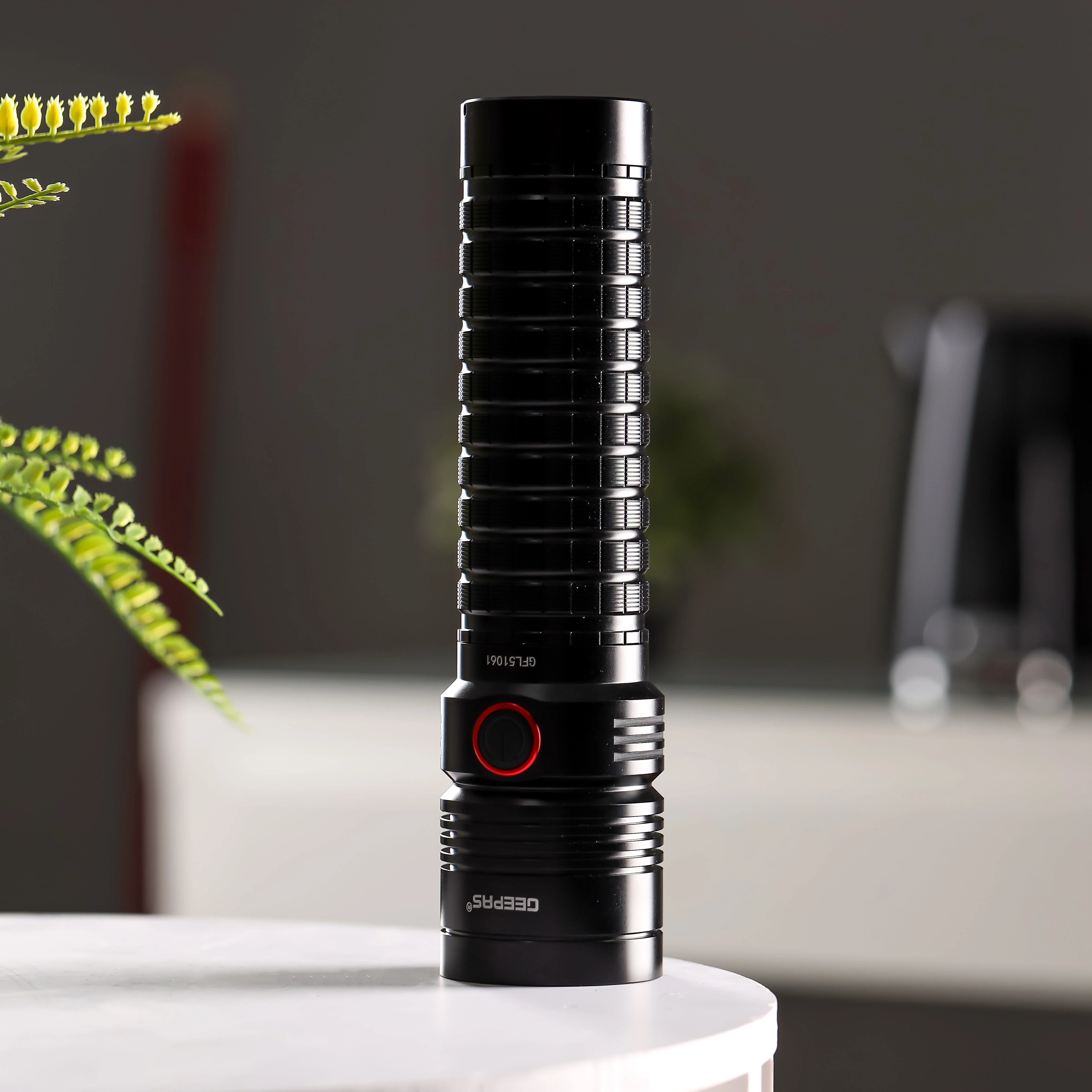 Geepas Rechargeable LED Flashlight- GFL51061/ 50W, 6500-8000K, Perfect for Indoor and Outdoor Use, 30 Hours Continuous Working/ with Aircraft Aluminum Housing - Image 2