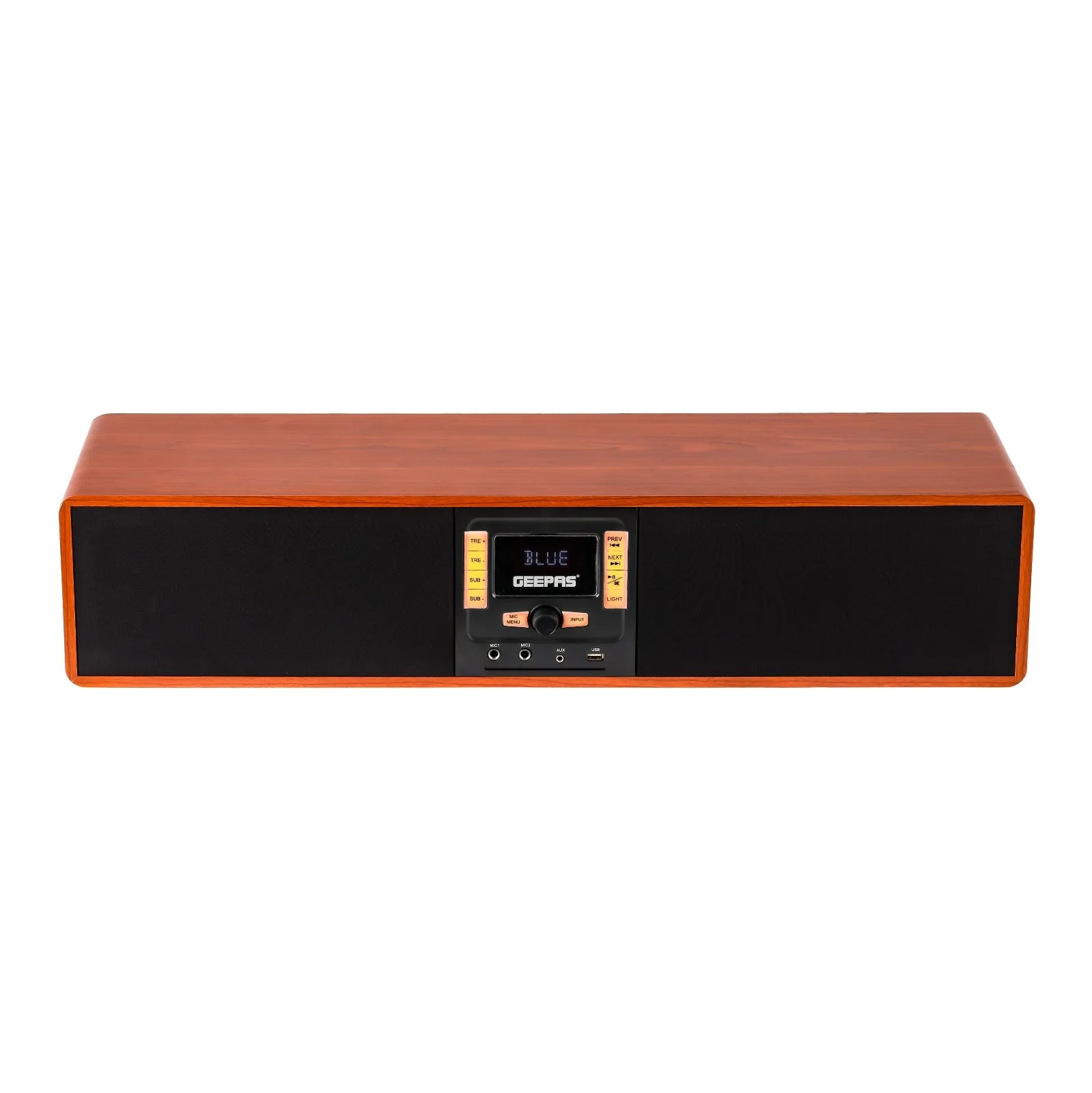 Geepas Soundbar GSRB150WD | 180W | Bluetooth | Wooden Finish - Image 2