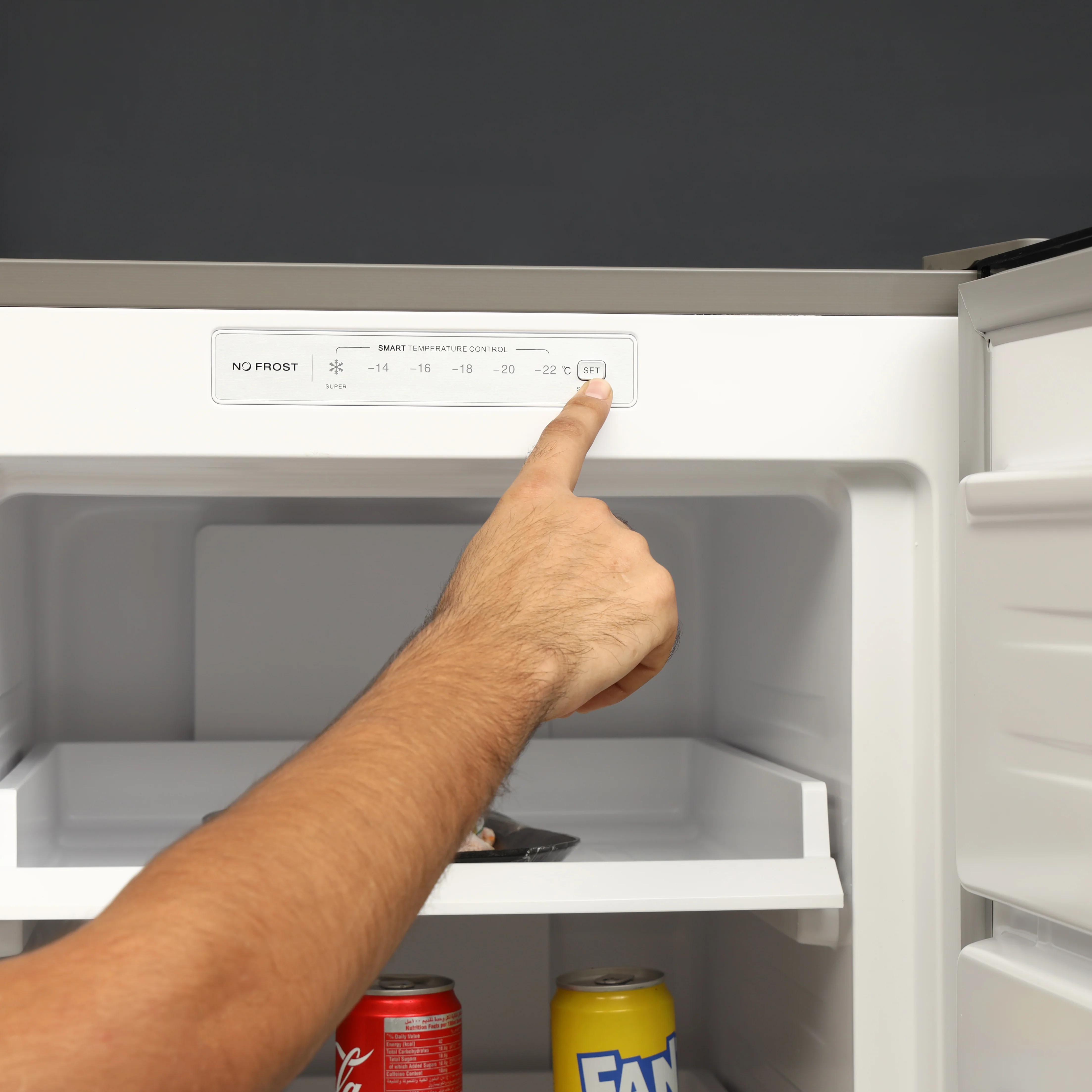Geepas Upright Freezer 270L -GRFU2706XHN | No Frost Technology, Energy-Efficient Inverter Compressor, Spacious Storage, Stainless Steel Finish for Modern Kitchens - Image 10