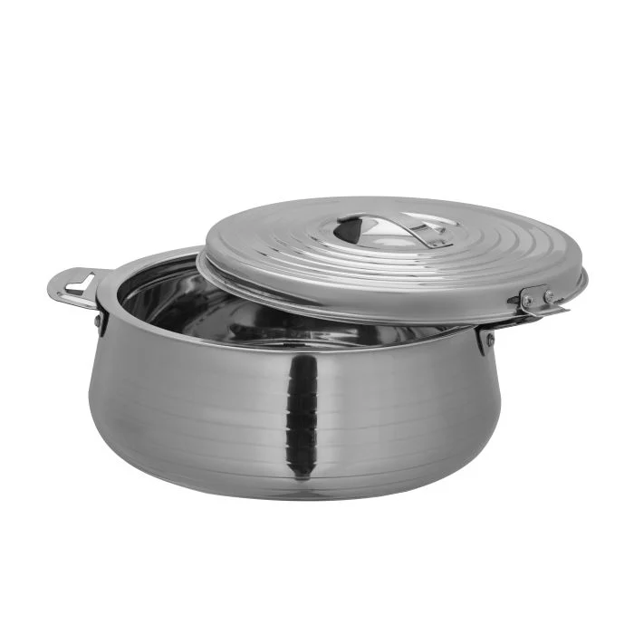 Hilux Double Wall Stainless Steel Hot Pot, RF10535 | Strong Handles & Firm Twist Lock | Steel Serving Pot, Chapati Storage Box, Roti Serving Pot - Image 4