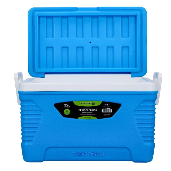 Insulated Ice Cooler Box, 32L Portable Ice Chest, RF10479 | 3 Layer PP-PU-HDPE | Premium Quality Polymer | Thermal Insulation | Camping Cooler Ice Box for BBQs, Outdoor Activities - Image 3