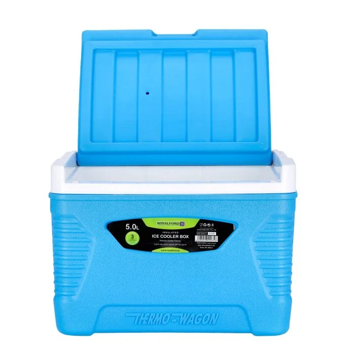 Insulated Ice Cooler Box, 5L Portable Ice Chest, RF10477 | 3 Layer PP-PU-HDPE | Premium Quality Polymer | Thermal Insulation | Camping Cooler Ice Box for BBQs, Outdoor Activities - Image 3