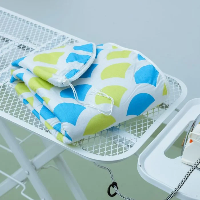 Ironing Board Cover, 139x40cm, RF10289 - Durable Heat Resistant Cotton Cover With 10mm Felt Padding for Large Size, Foldable Design, Non Slip Feet - Image 5