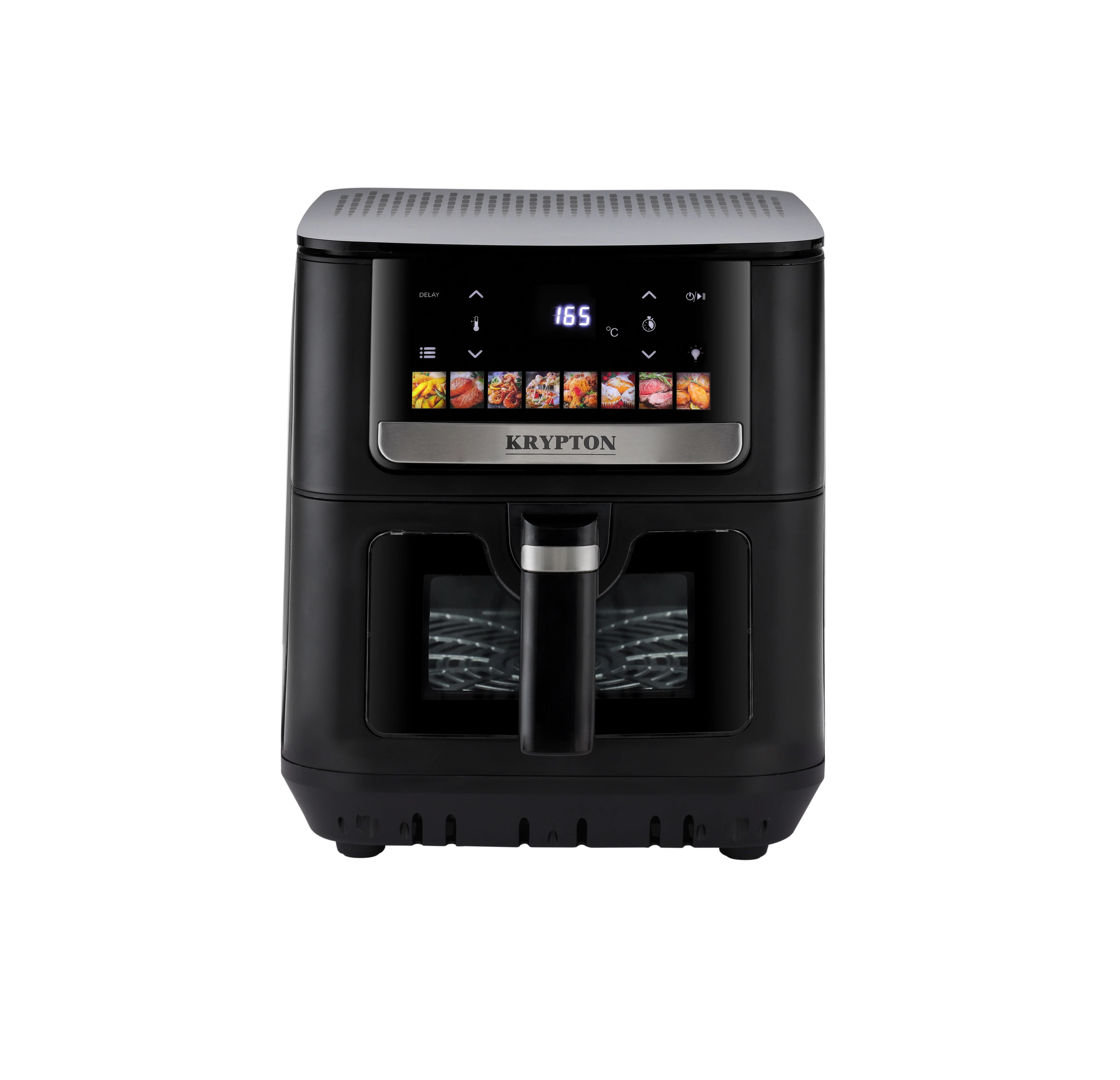 Krypton KNAF6707 9L Double Heating Air Fryer | 2000W Vortex Air Fryer with double heating technology, Modern compact design and 60-min timer, 40-200°C control |