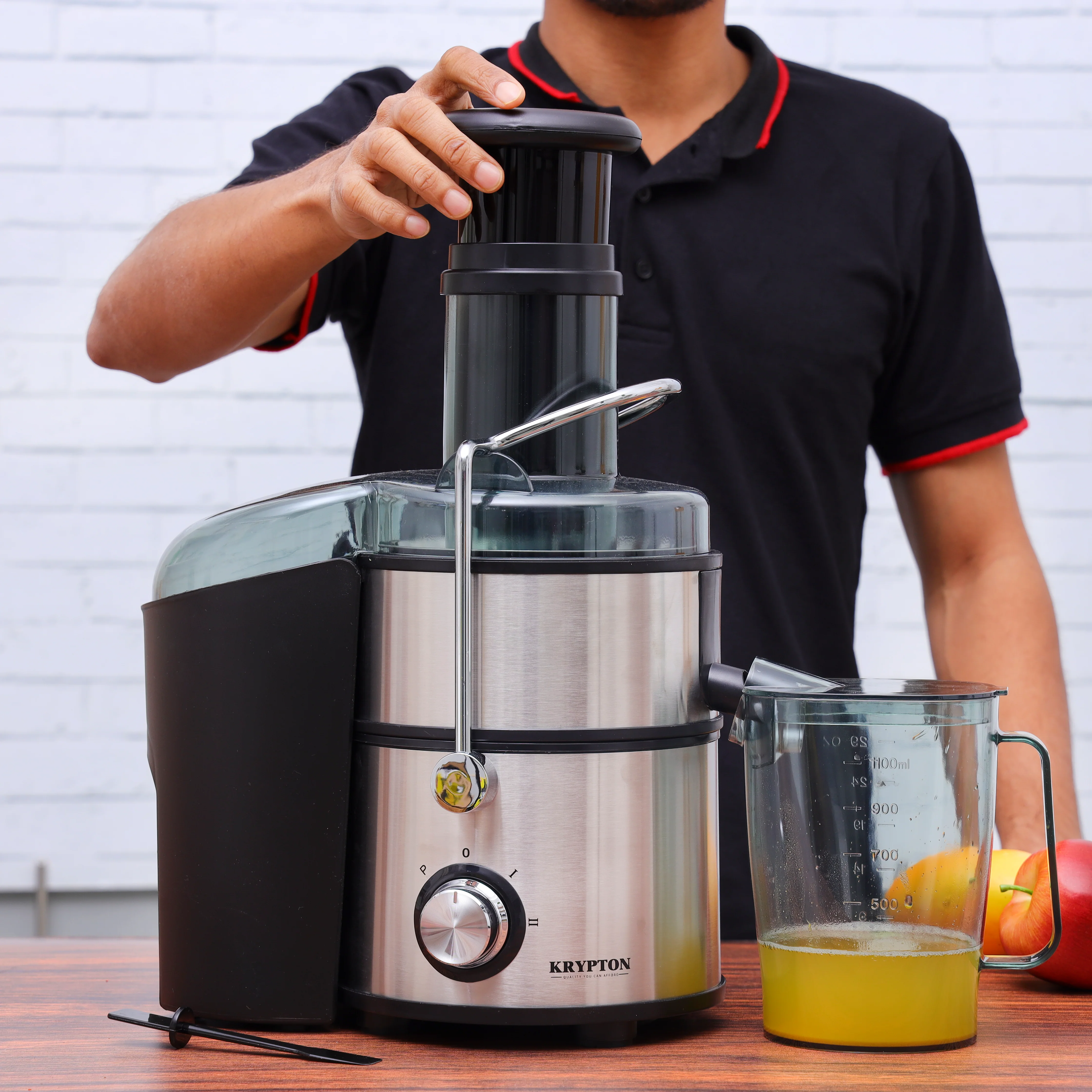 Krypton KNB6346 4-in-1 Blender & Juice Extractor| 800W motor & 2L pulp container| stainless steel body, large feeding tube, & multi-function jars for daily use| - Image 5