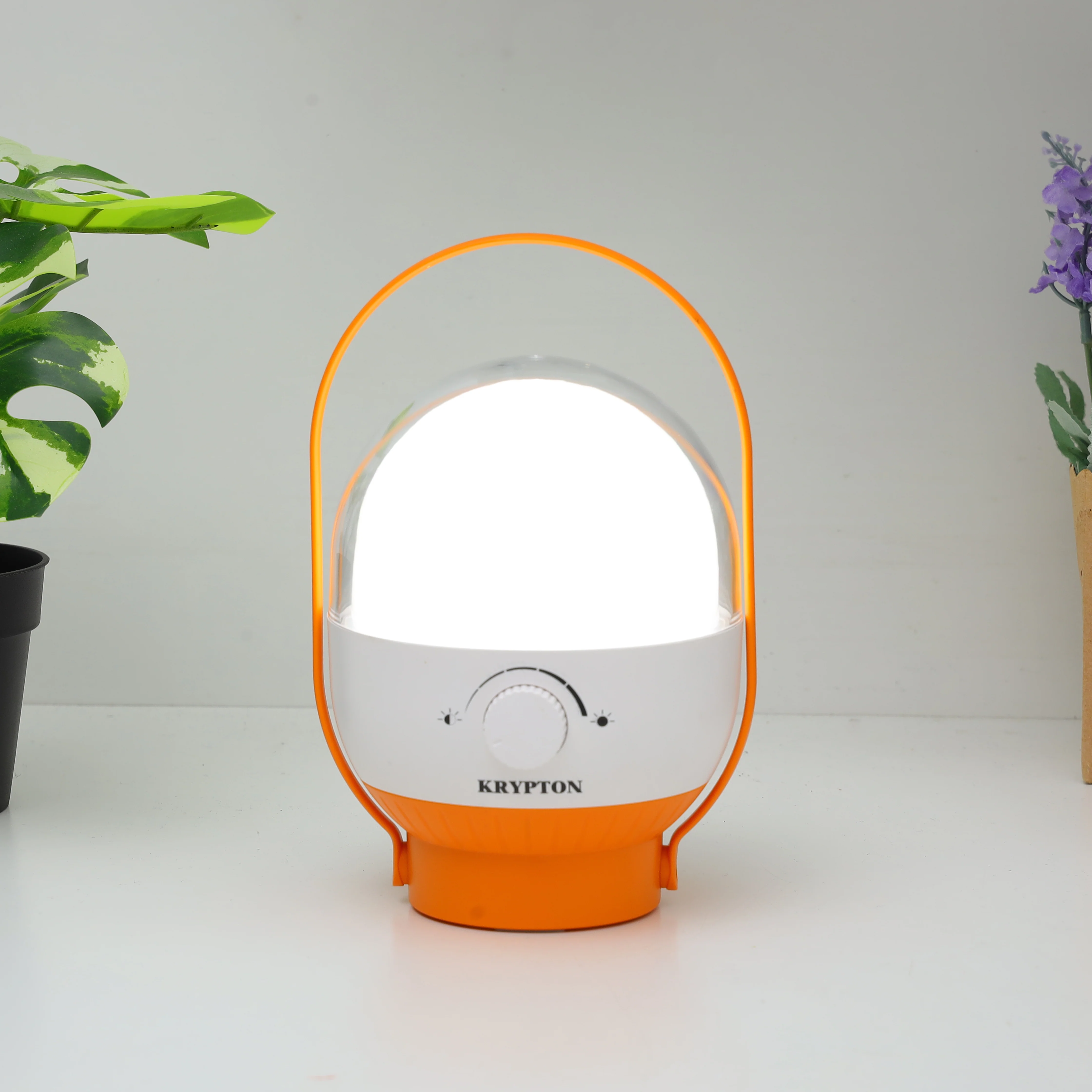 Krypton KNE5022 Rechargeable Emergency Lantern| 3600mAh Lithium Battery with 40 Hi-Bright SMD LEDs & USB Charging| Light Dimmer Control and Long Backup Lighting| - Image 2