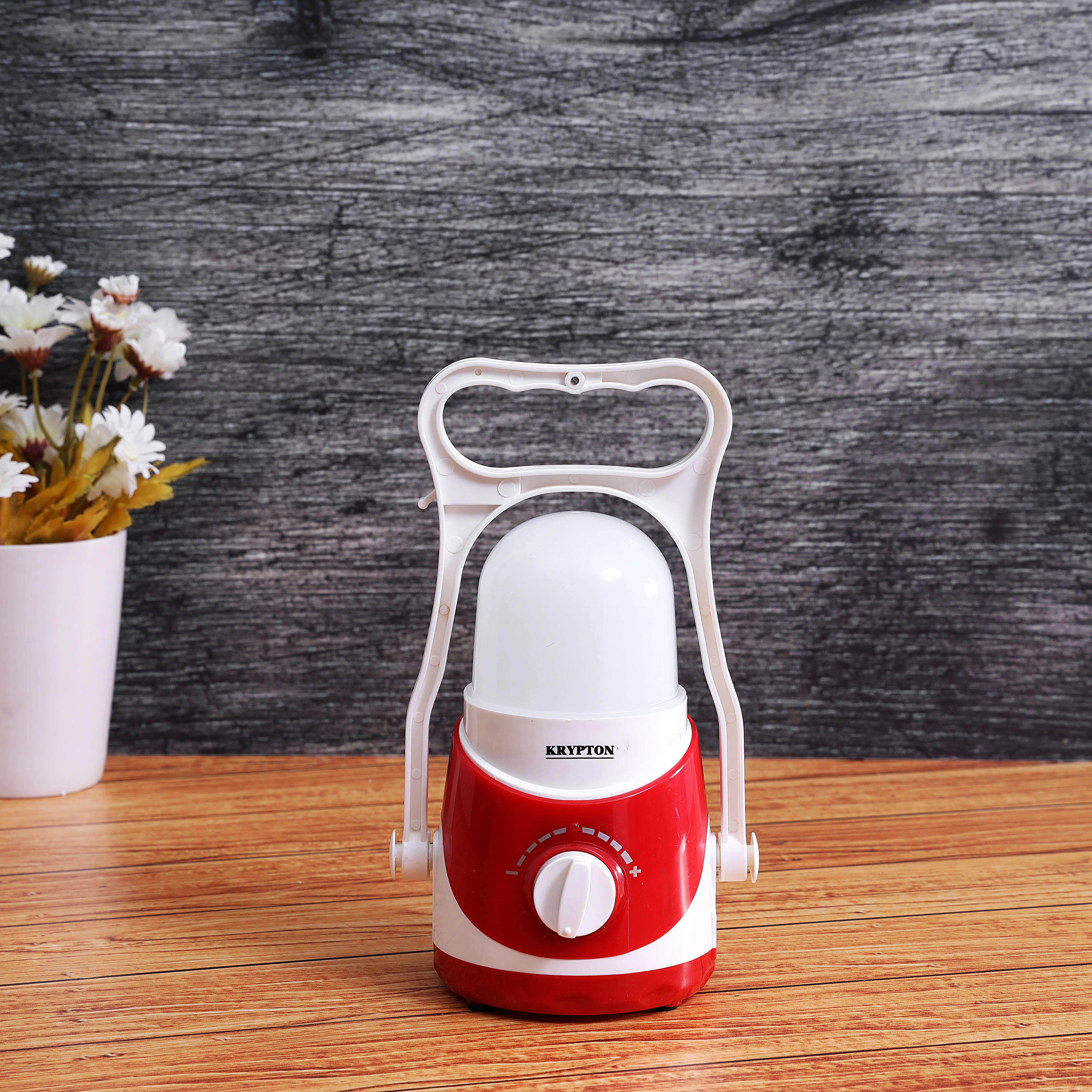 Krypton KNE5049 Rechargeable LED Emergency Lantern| featuring mega luminous LEDs & dimmer control| Comfortable Carry Handle & up to 40 hours of backup lighting| - Image 3