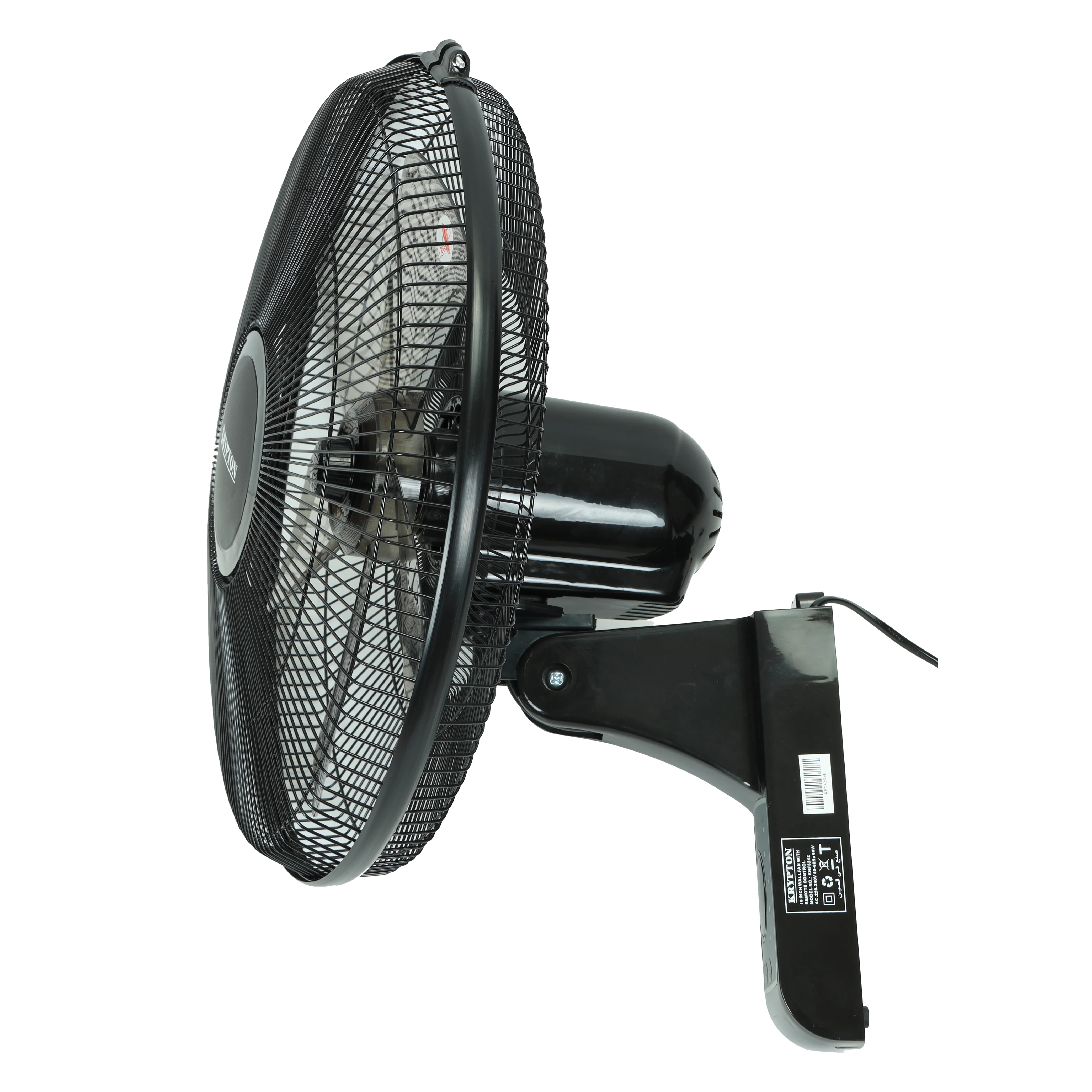 Krypton KNF5242 16 Inch Wall Fan with Remote Control| 3 Speed Settings, Powerful Copper Motor & Wide Oscillation| Energy Efficient Cooling Fan for Home and Office Use| - Image 2