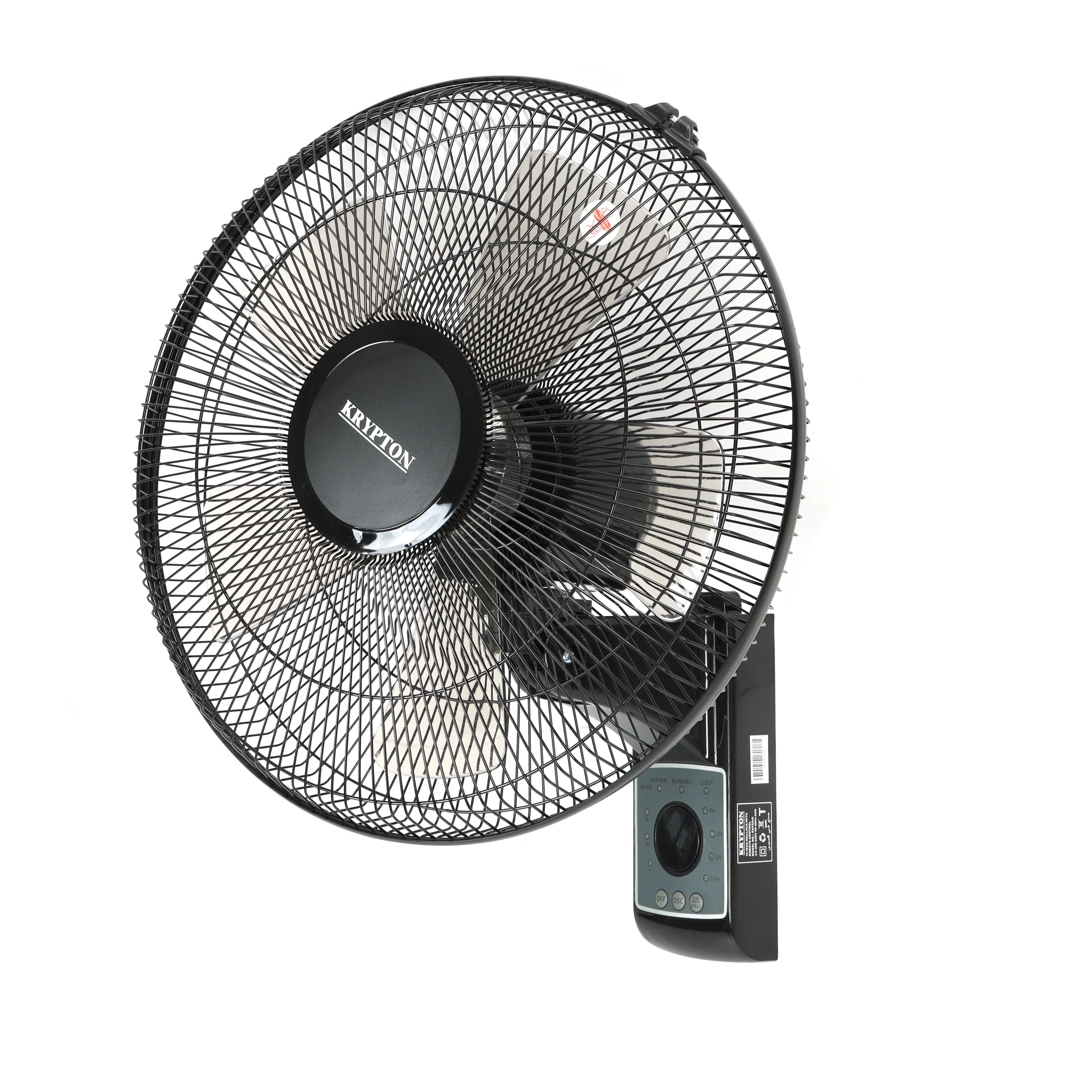 Krypton KNF5242 16 Inch Wall Fan with Remote Control| 3 Speed Settings, Powerful Copper Motor & Wide Oscillation| Energy Efficient Cooling Fan for Home and Office Use| - Image 3