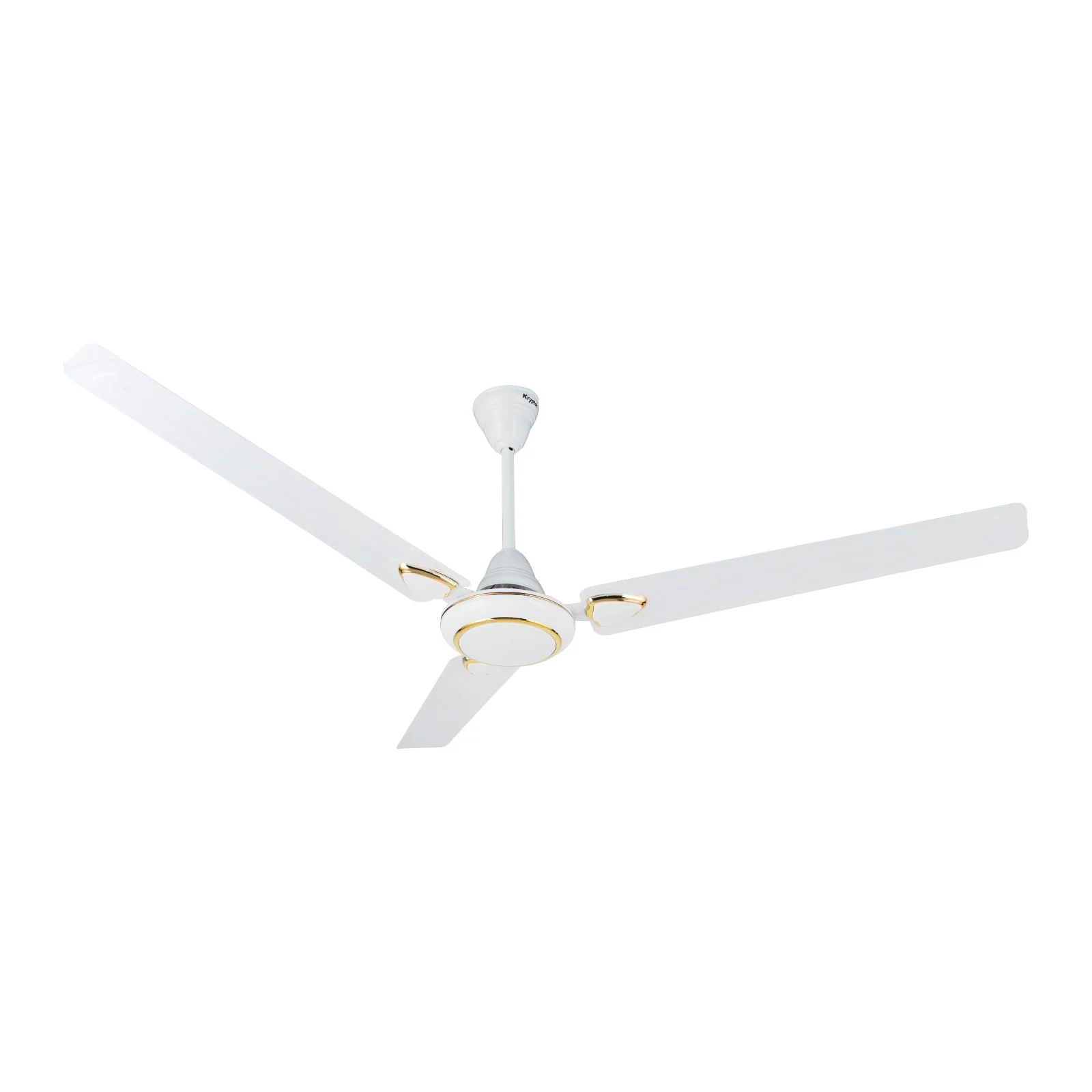 Krypton KNF6254 Ceiling Fan| 290 RPM high speed, double ball bearings for smooth operation| 80W energy efficient motor, easy installation, durable build for home|