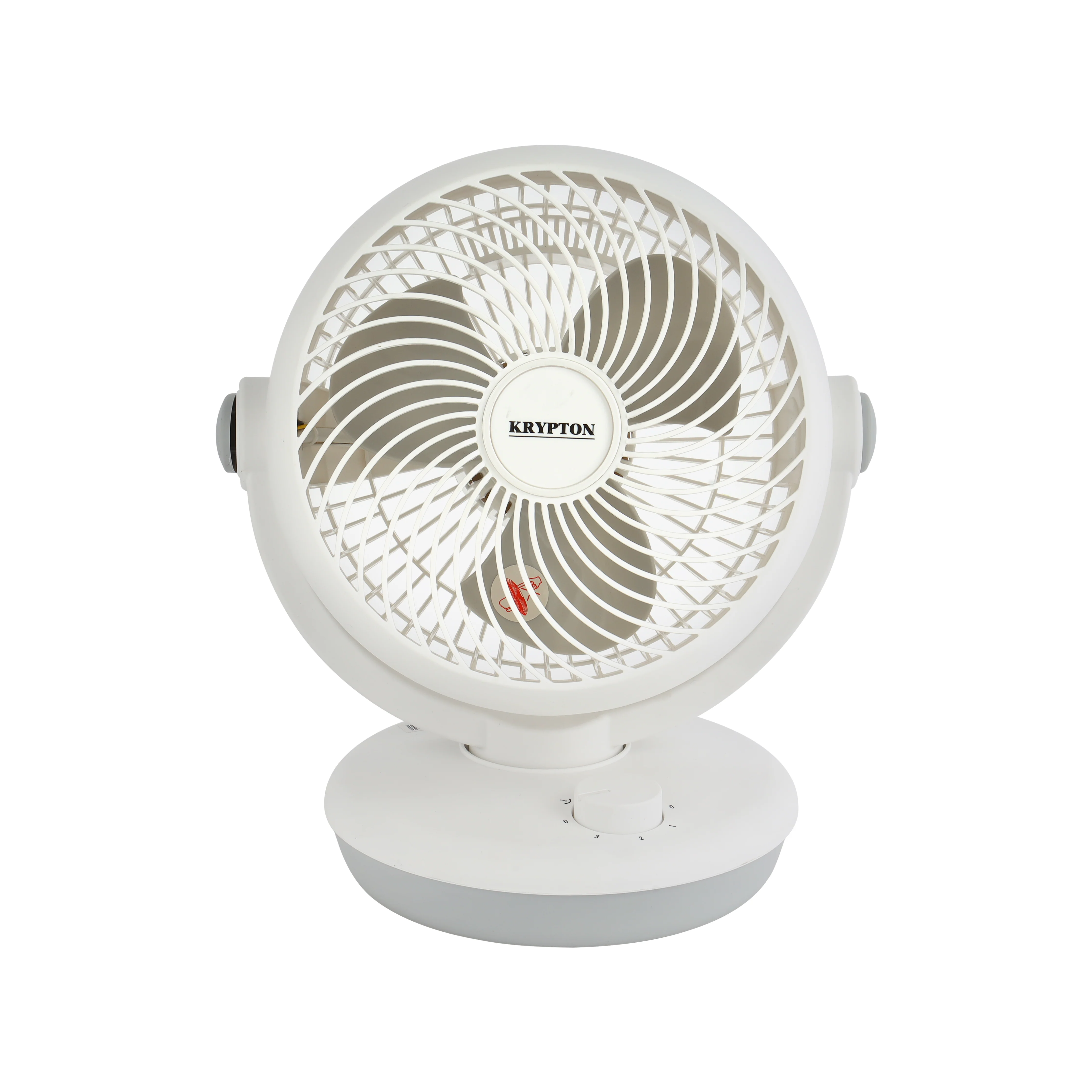 Krypton KNF6450 8 Inch Air Circulation Fan with Powerful Motor| 3 Speed Manual Control, 90° Oscillation, Adjustable Tilt, Energy Efficient Table Fan for Home Office Use