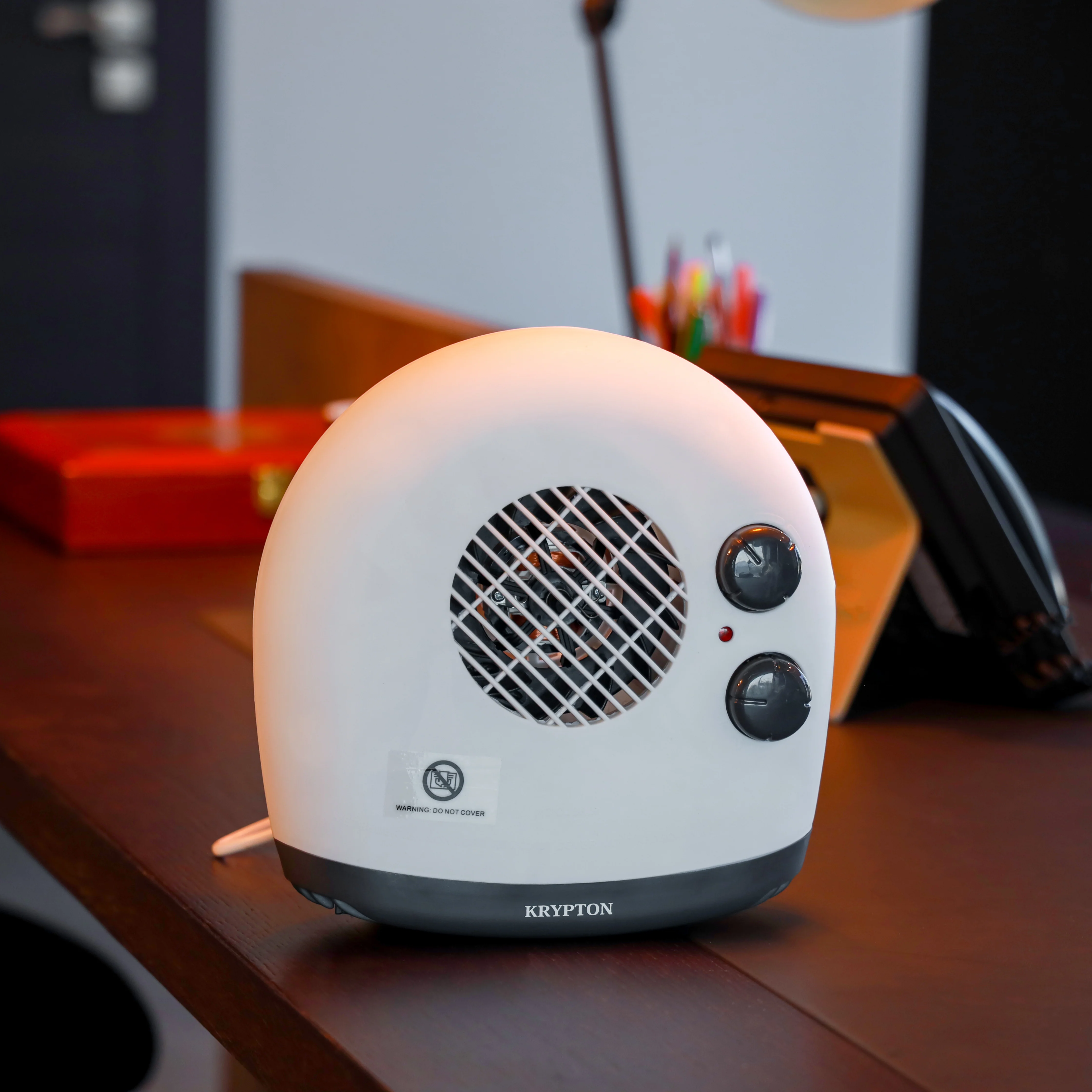 Krypton KNFH6252 Fan Heater 2000W| adjustable thermostat delivers instant heating & dual power settings| portable design, ideal for comfortable & efficient room warming| - Image 3