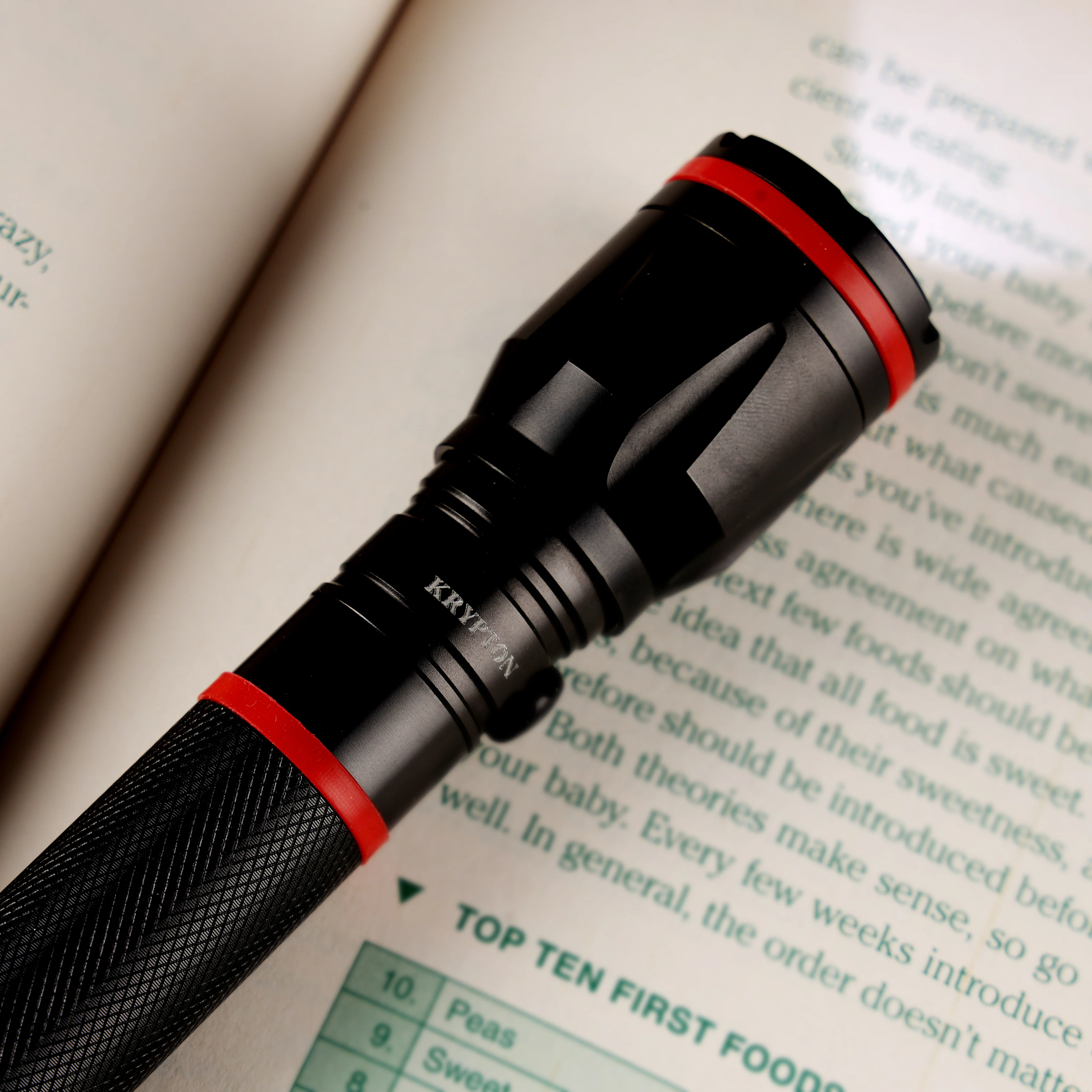 Krypton KNFL5162 Rechargeable LED Flashlight| Long Range CREE LED with Aircraft Aluminum Body| 2000m Beam Distance, Durable Emergency Torch for Outdoor & Daily Use Needs| - Image 3