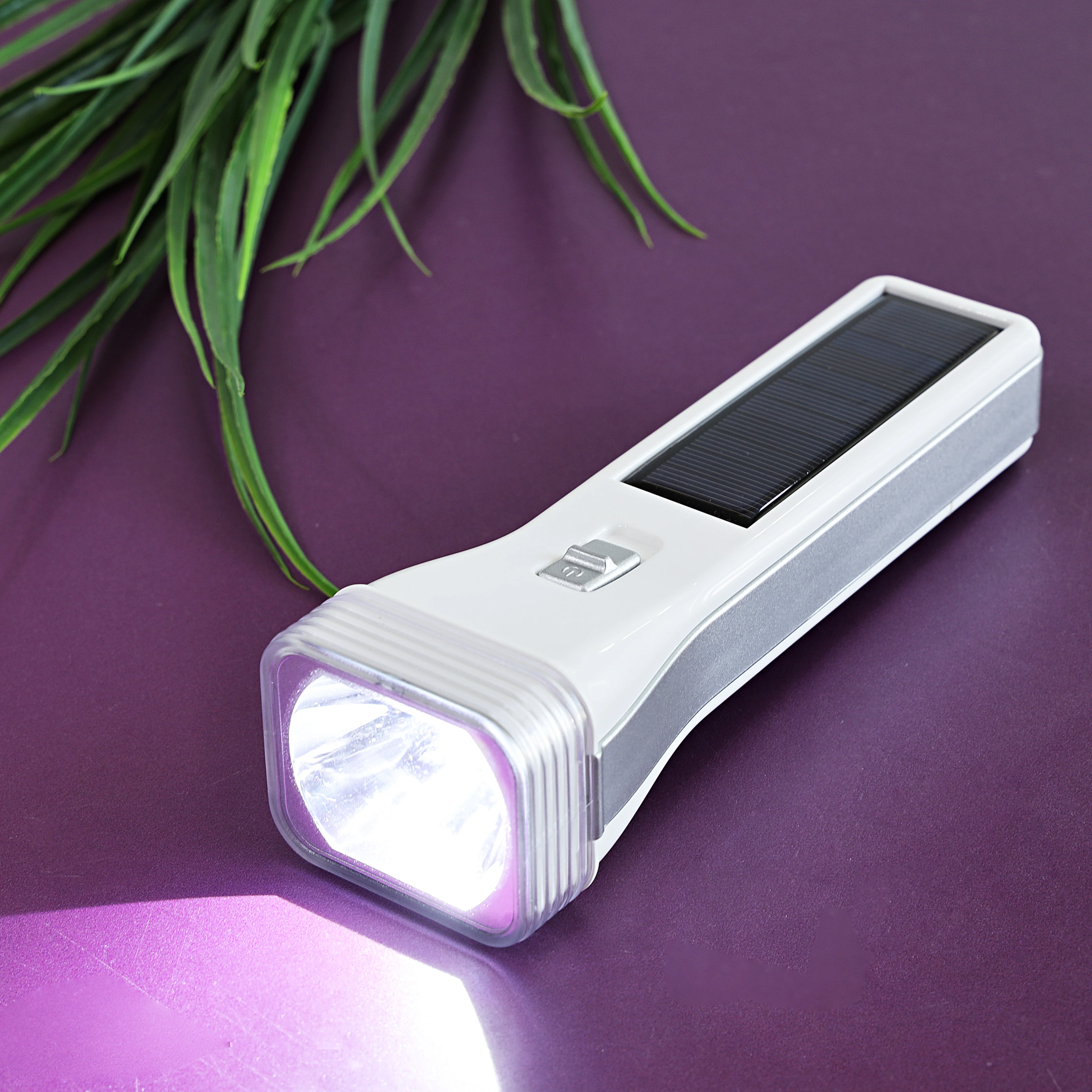 Krypton KNFL5365 Rechargeable LED Flashlight| Solar Panel with Powerful Emergency Torch Light| Long Battery Backup, Dual Charging Support for Home, Camping & Outdoor Use| - Image 4