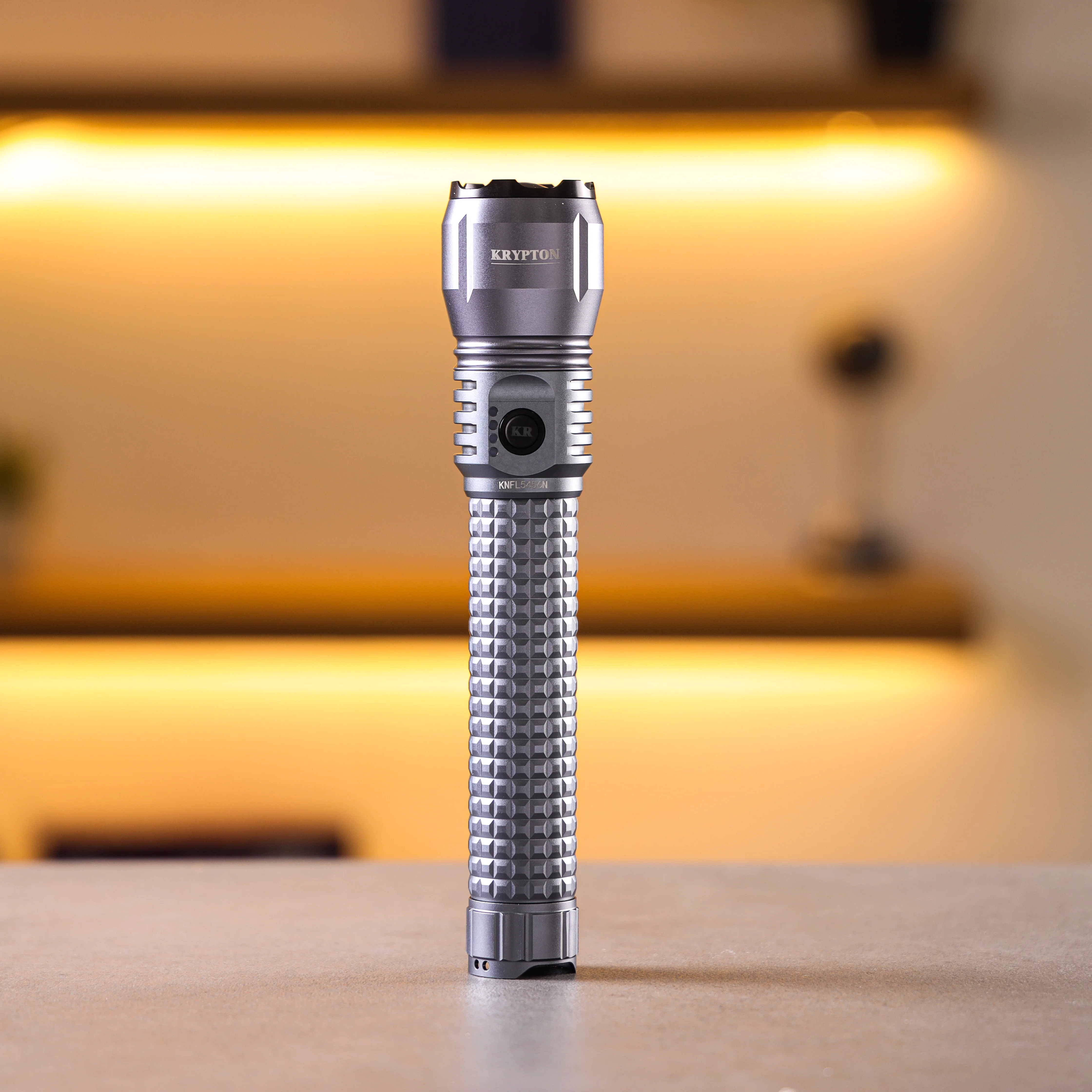 Krypton KNFL5456 Zoomable LED Flashlight | delivers 3000 lumens brightness with a 12000mAh rechargeable battery| power bank function, and durable outdoor-ready design| - Image 2