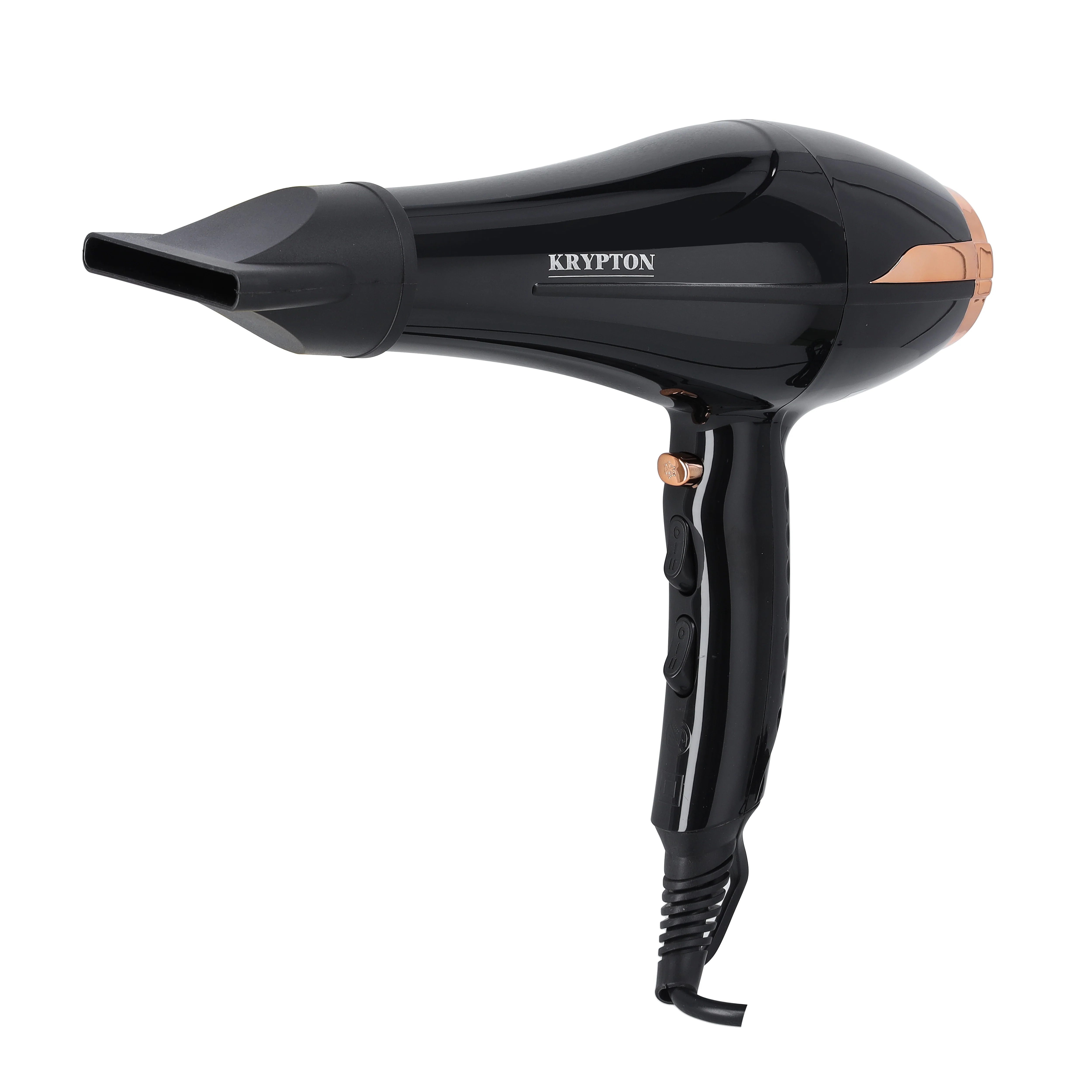 Krypton KNH6298 AC Hair Dryer 2000W | professional turbo motor, 3 heat and 2 speed settings, cool shot function, overheat protection, powerful airflow for fast drying