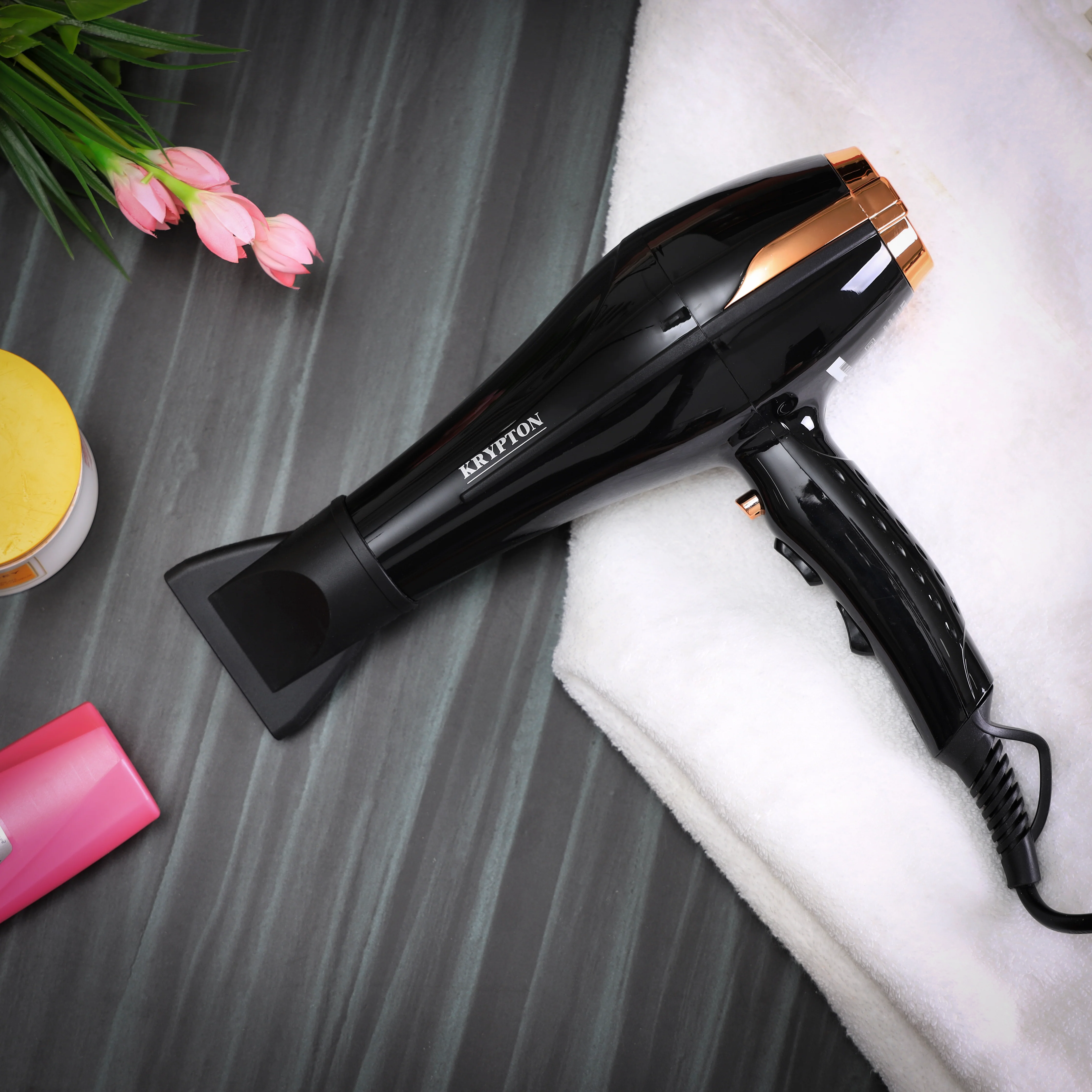 Krypton KNH6298 AC Hair Dryer 2000W | professional turbo motor, 3 heat and 2 speed settings, cool shot function, overheat protection, powerful airflow for fast drying - Image 4