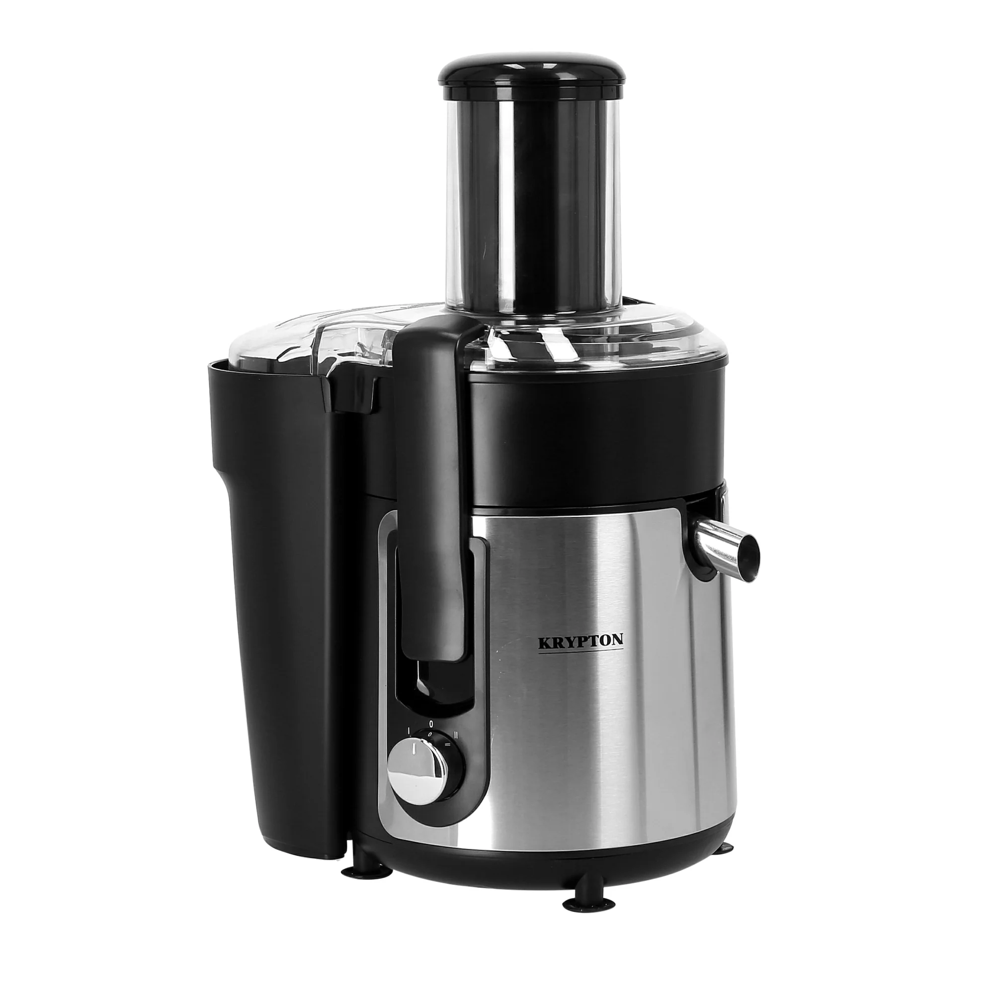 Krypton KNJE6205 Juice Extractor 800W | a powerful motor, stainless steel blade, and dual speed control for efficient juicing of fruits and vegetables with easy cleaning|