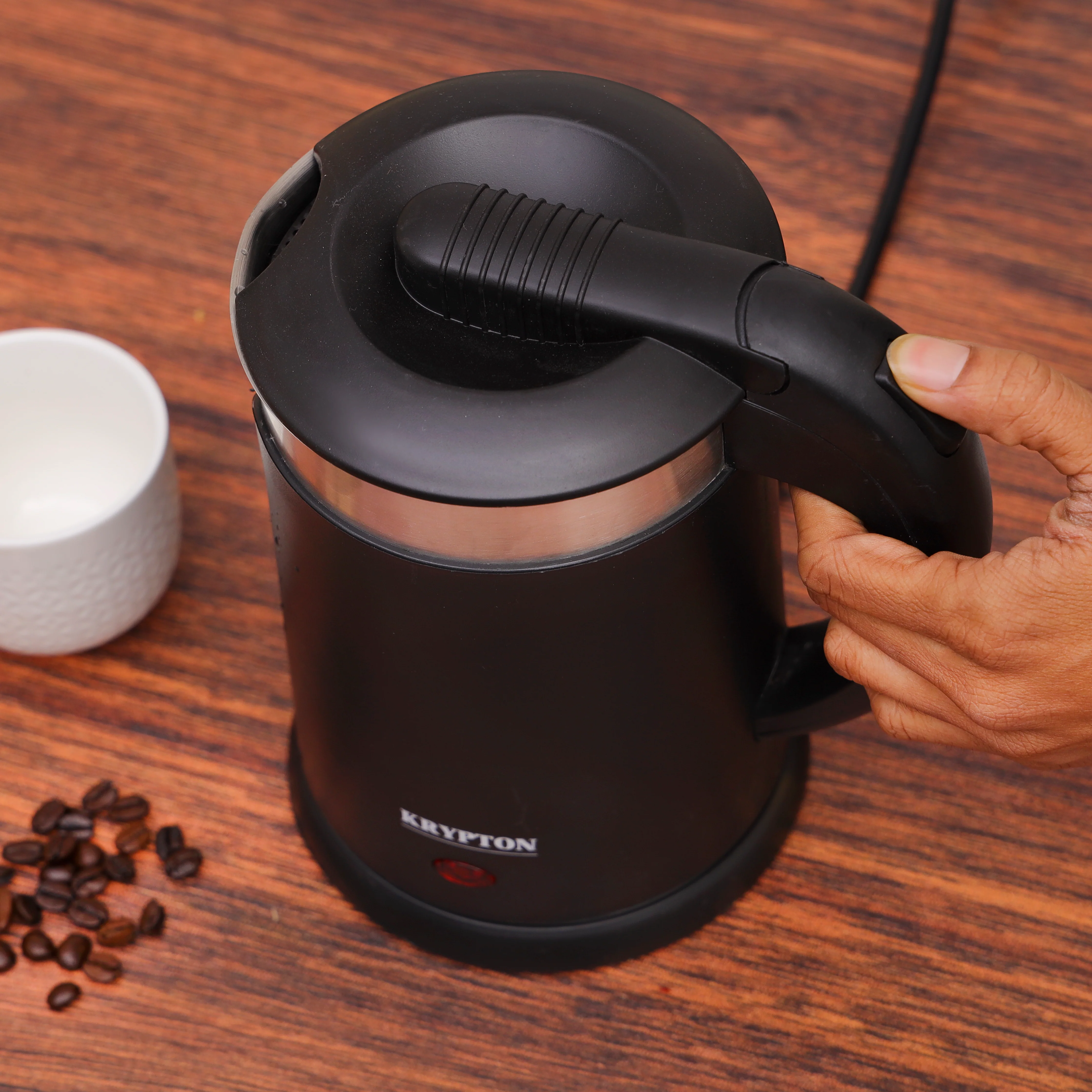 Krypton KNK6325 Double Layer Electric Kettle 1.2L | stainless steel inner pot & concealed heating element| auto shut off, boil dry protection, & fast boiling performance - Image 4