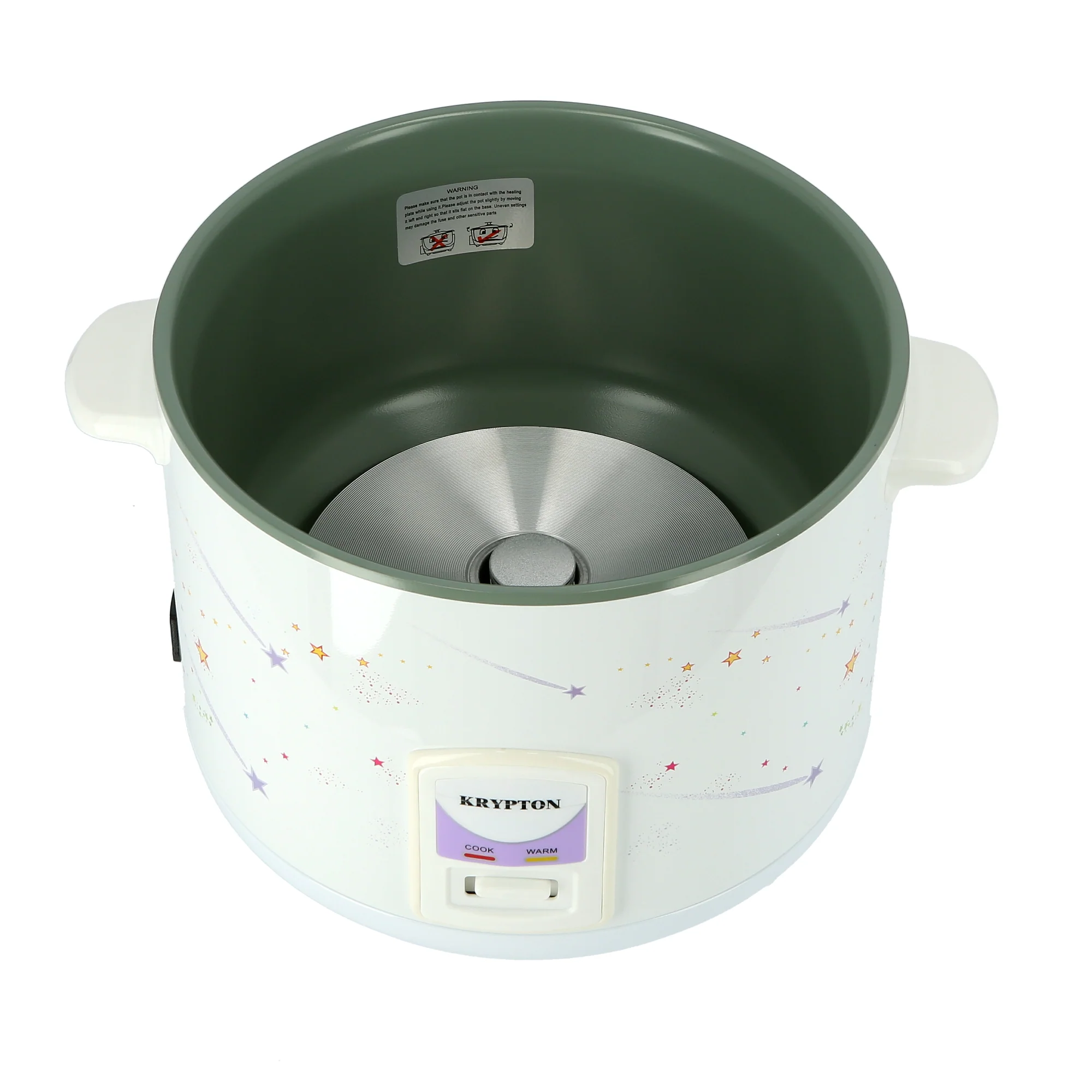 Krypton KNRC6106 Electric Rice Cooker 2.8L capacity | 1000W power, allowing efficient cooking, steaming, and automatic keep warm function for prepared meals daily - Image 2