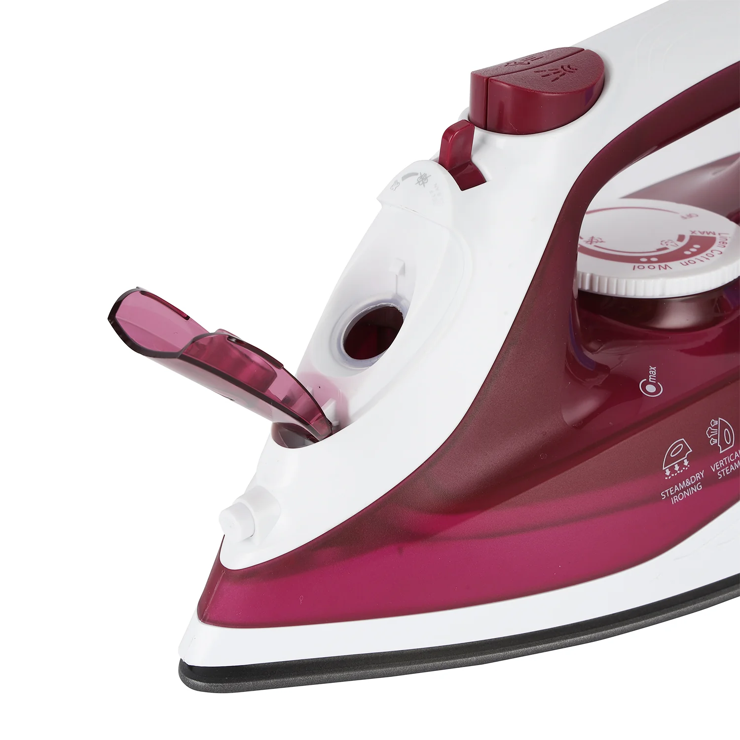 Krypton KNSI6015 Steam Iron 1700W | powerful performance with a non-stick soleplate | steam & dry ironing options, adjustable steam control, & self-clean function - Image 4