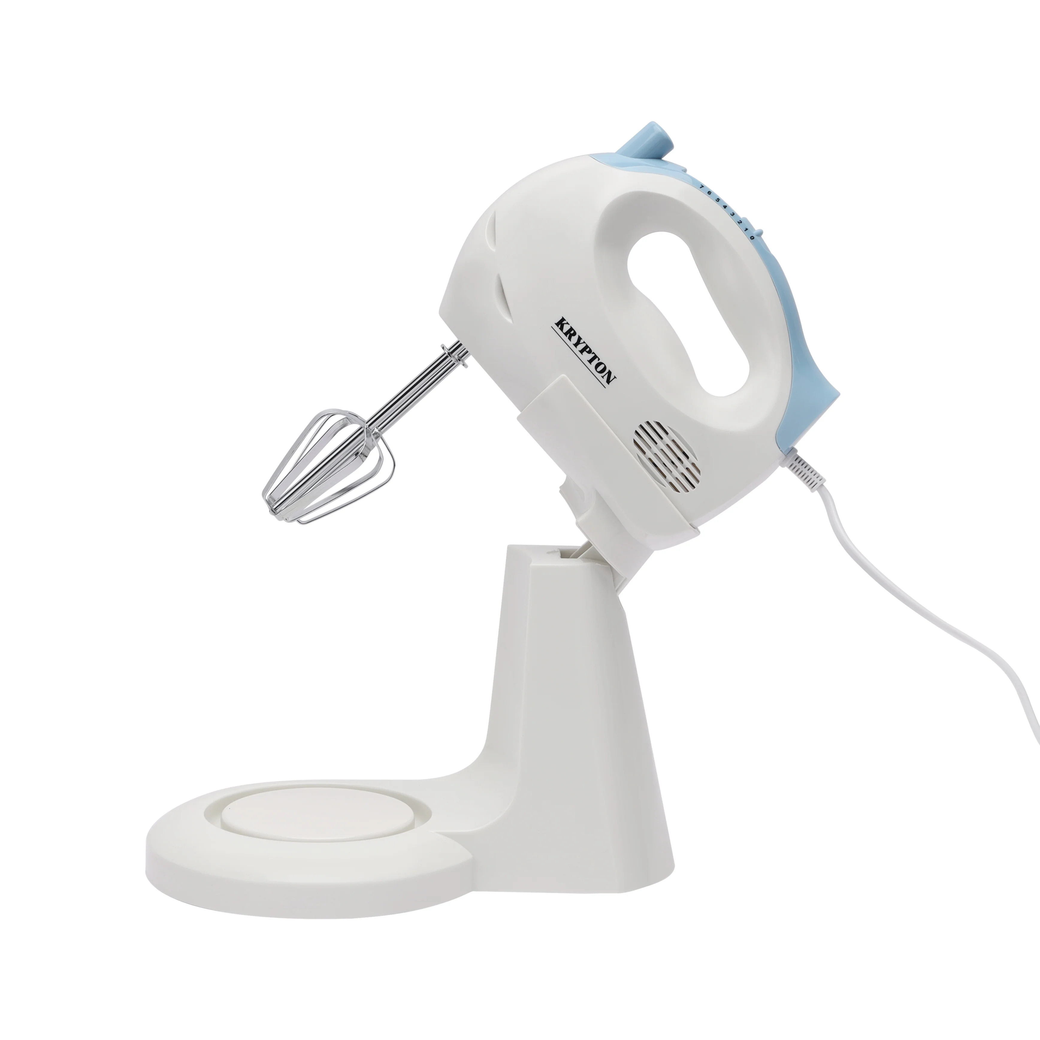 Krypton KNSM6102 Hand Mixer with Bowl | 150W featuring 7 Speed Control Beaters & Dough Hooks, Stable Mixing Bowl Design for Baking, Whisking and Dough Preparation - Image 3